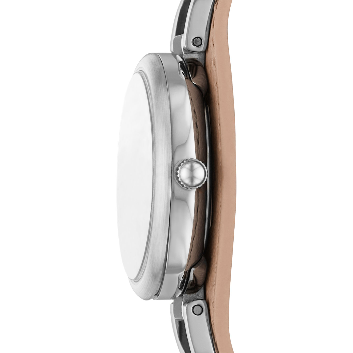 Montre tendance de 28 mm pour femmes de Fossil - Chair/Crème/Argenté
