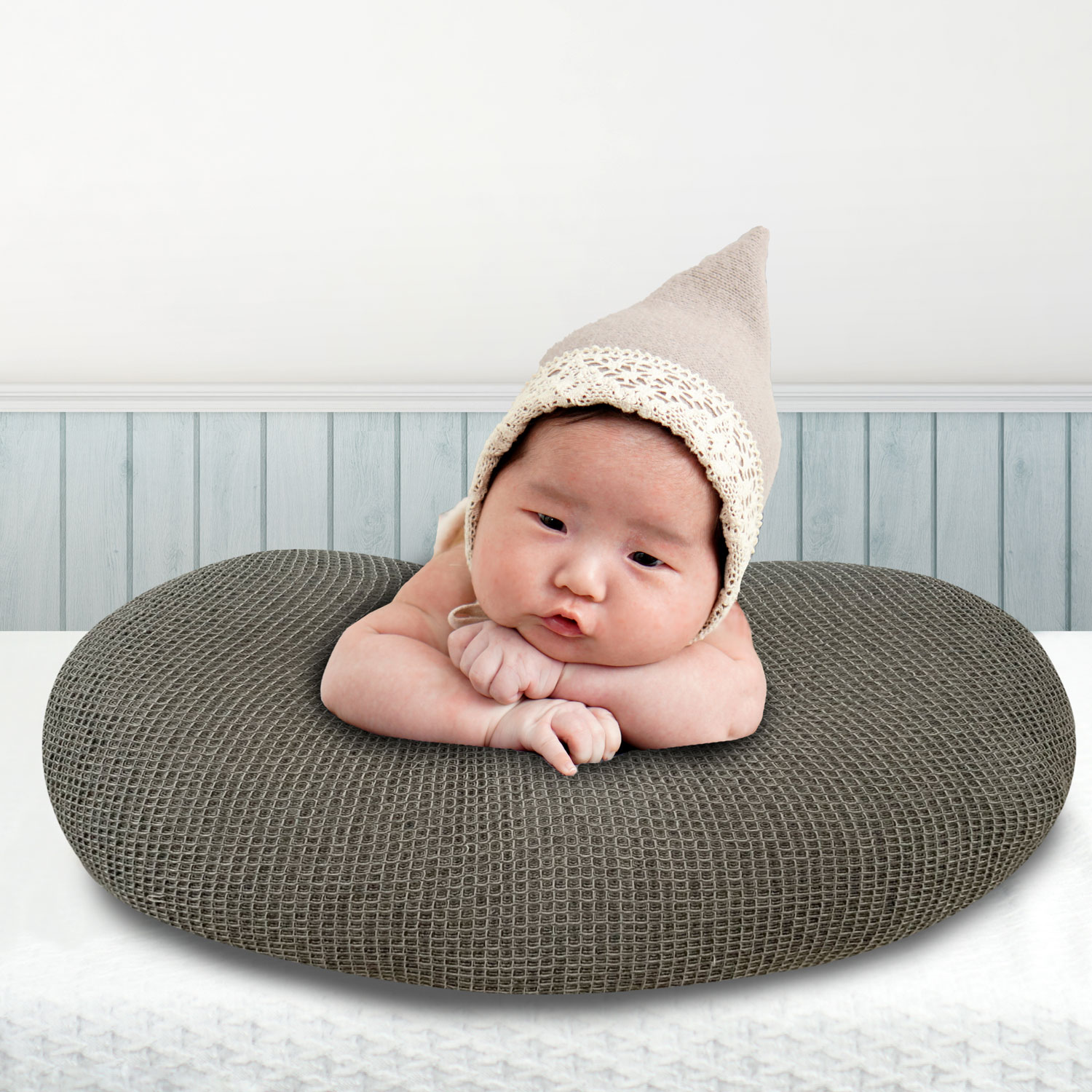 Simmons Luxury Waffle Nursing Pillow - Grey
