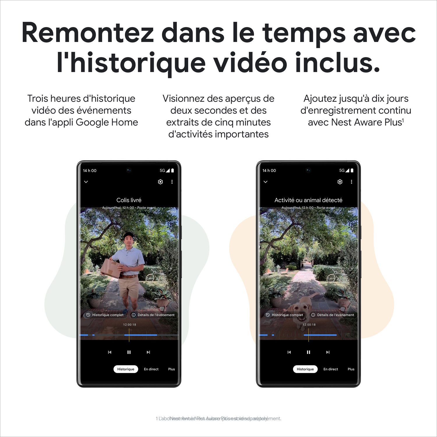 Sonnette vidéo Wi-Fi Google Nest (2e génération) - Cendré