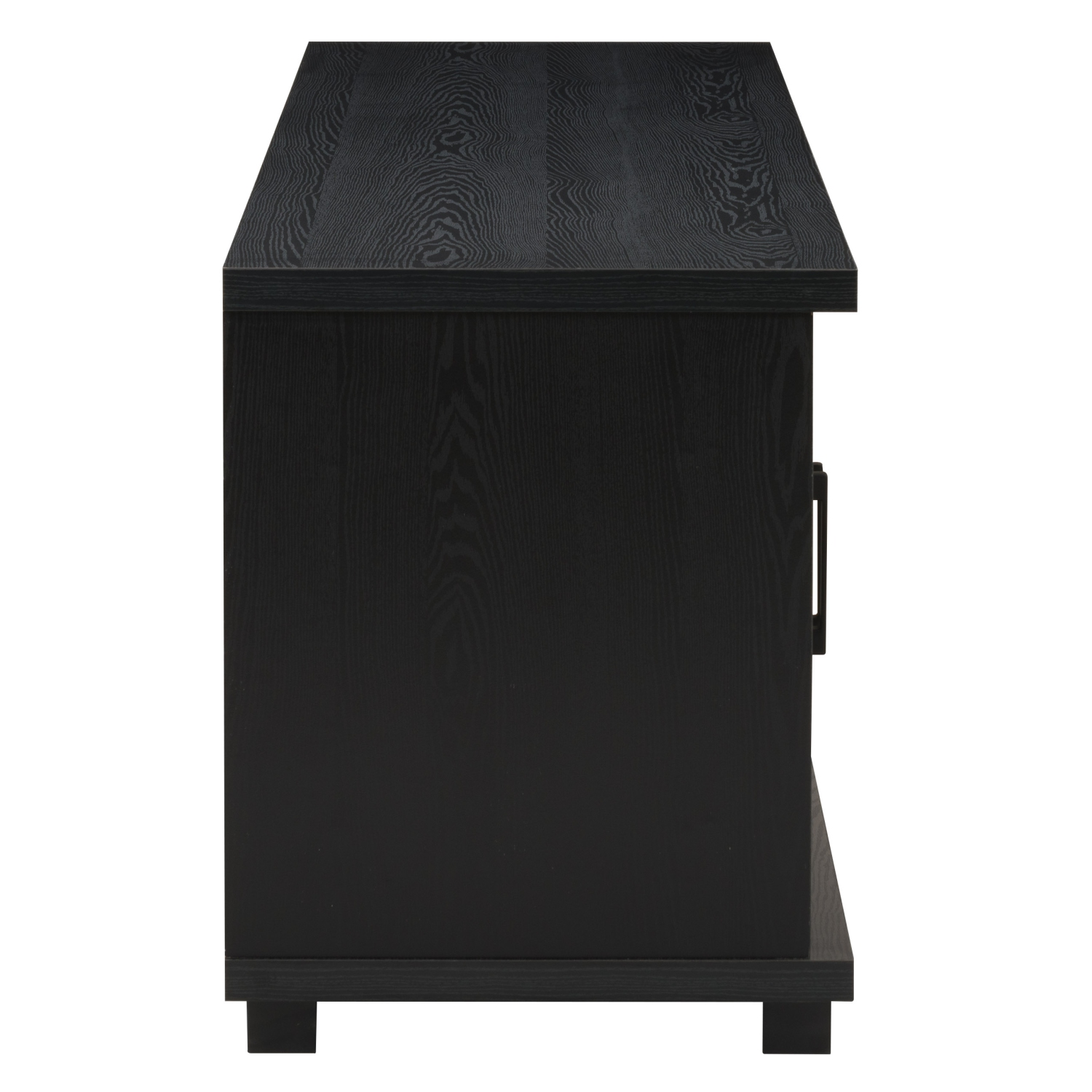 CorLiving Fremont Modern Black TV Stand with Storage Cabinets, TV Table Stand - TVs up to 95"