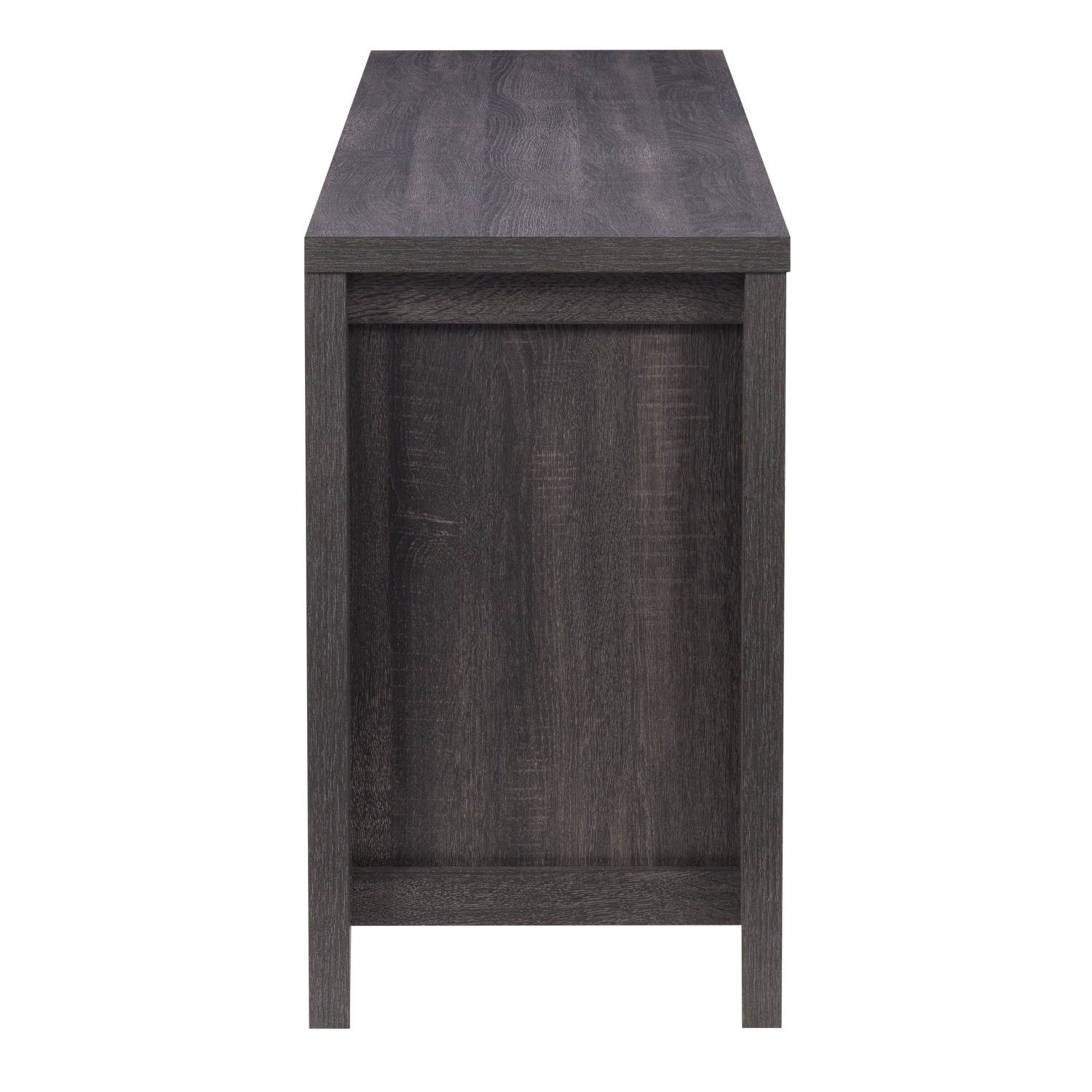 CorLiving Hollywood Dark Grey TV Stand with Drawers, Cabinets and Open Storage, for TVs up to 85''