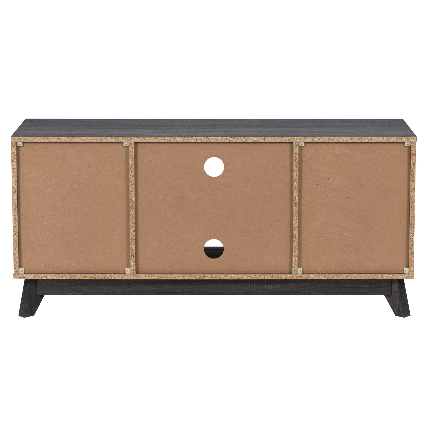 CorLiving THW-540-B Hollywood Dark Grey Wood Grain TV Stand with Drawers for TVs up to 55"