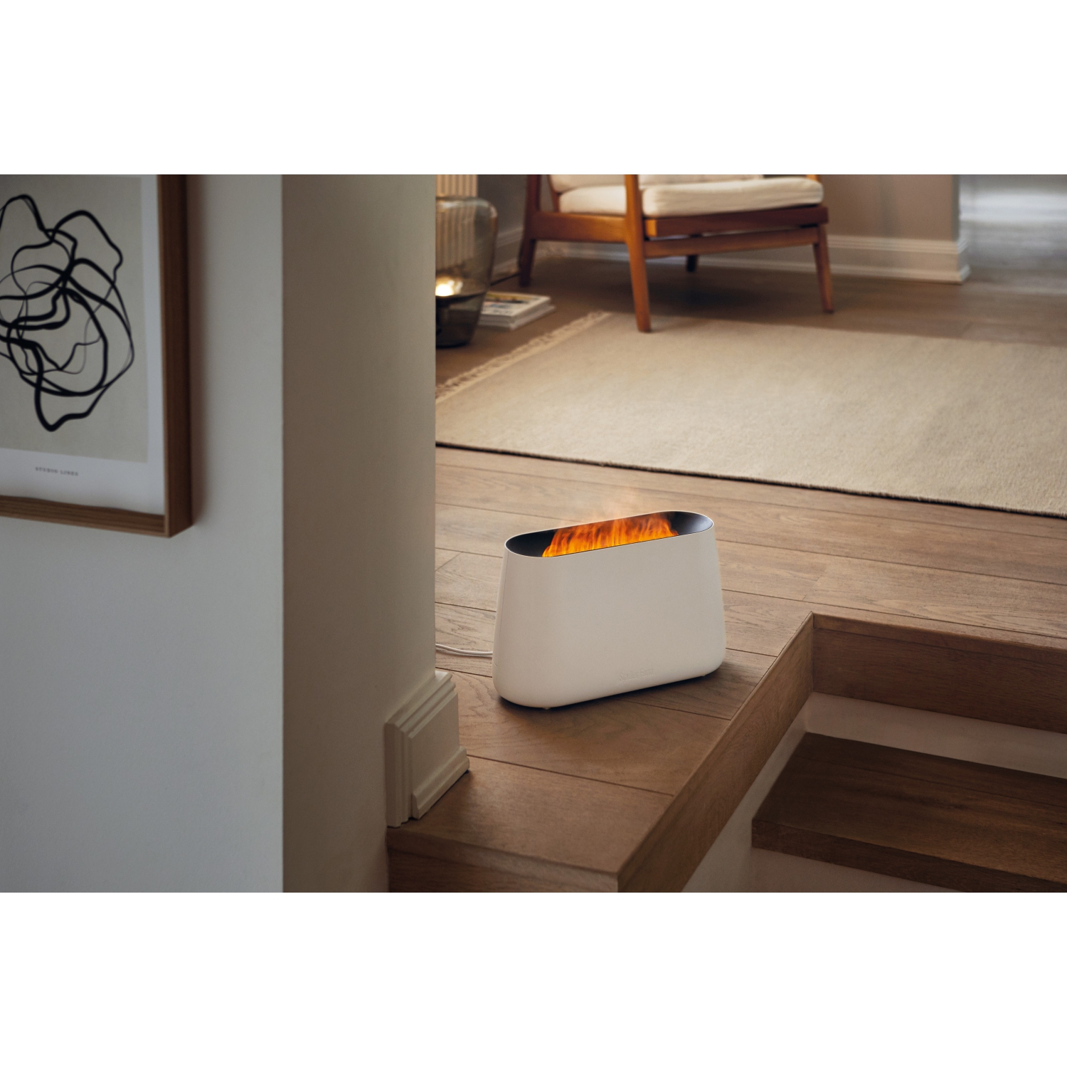 Stadler Form BEN Ultrasonic Humidifier White with Flame Effect
