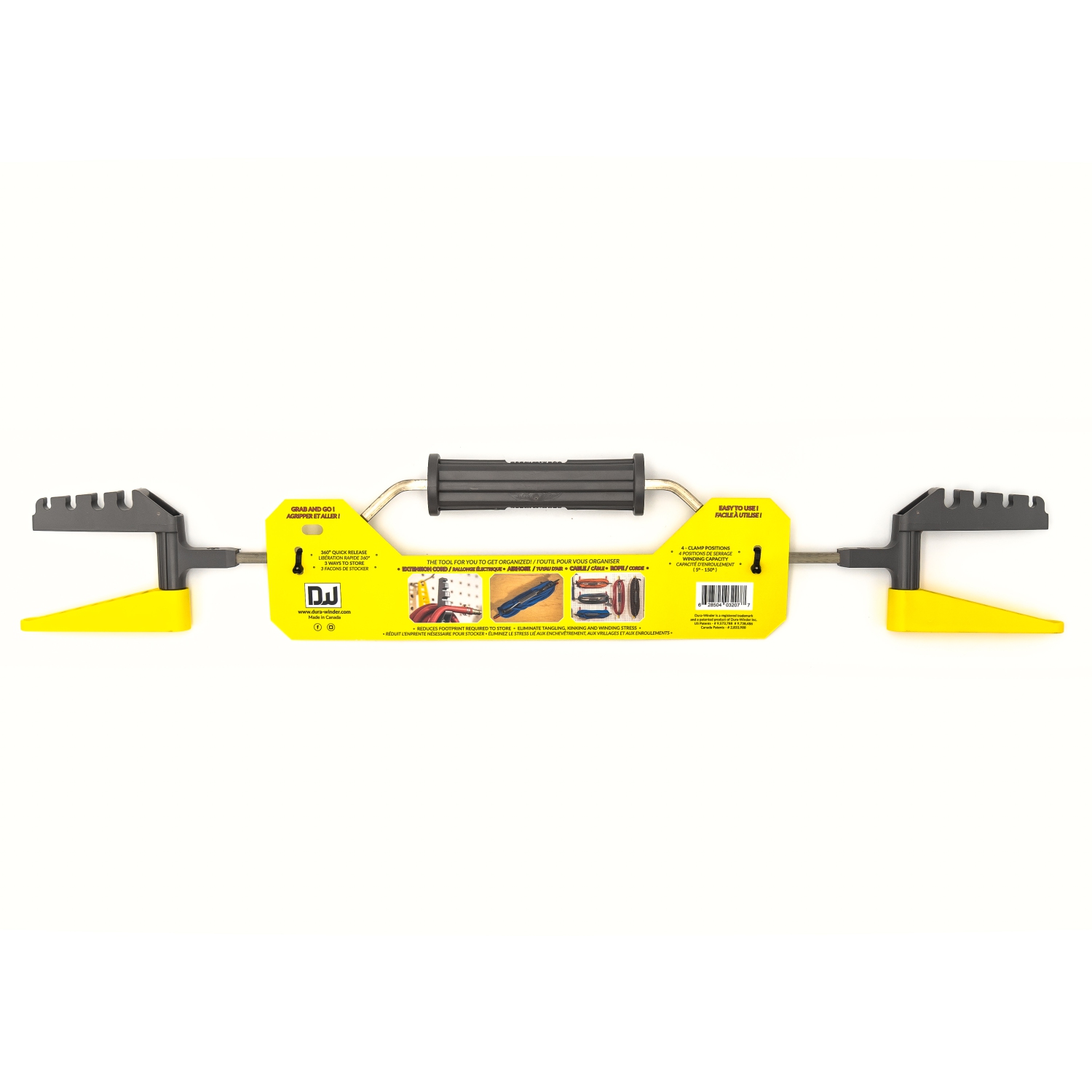 DuraWinder Large: 5-150 ft Quick Winding & Release Storage Reel Organizer