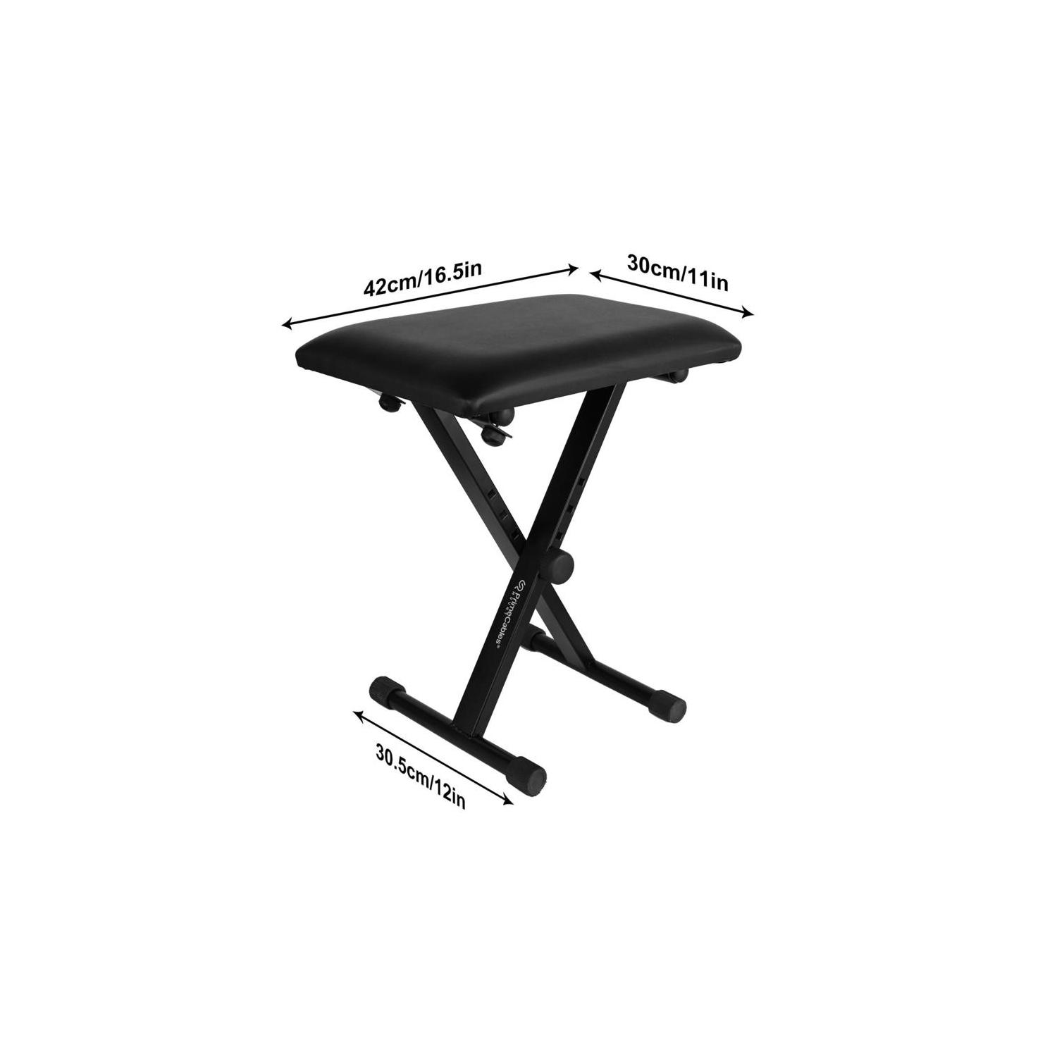 Support pour clavier et banc, support pour clavier Double X Music Supports pour piano électronique + banc rembourré réglable en X pour clavier