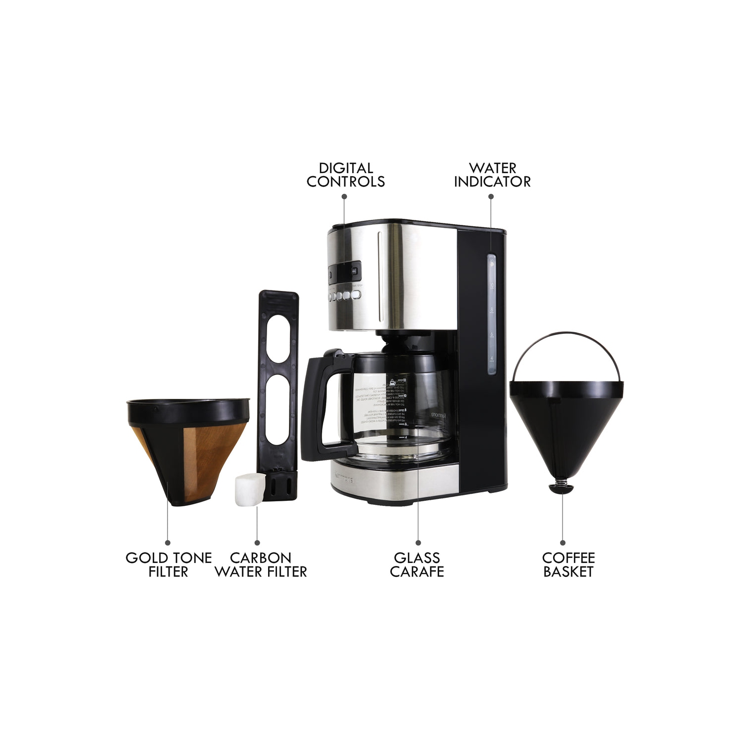 Kenmore Aroma Control Programmable 12-cup Coffee Maker, Black/Stainless