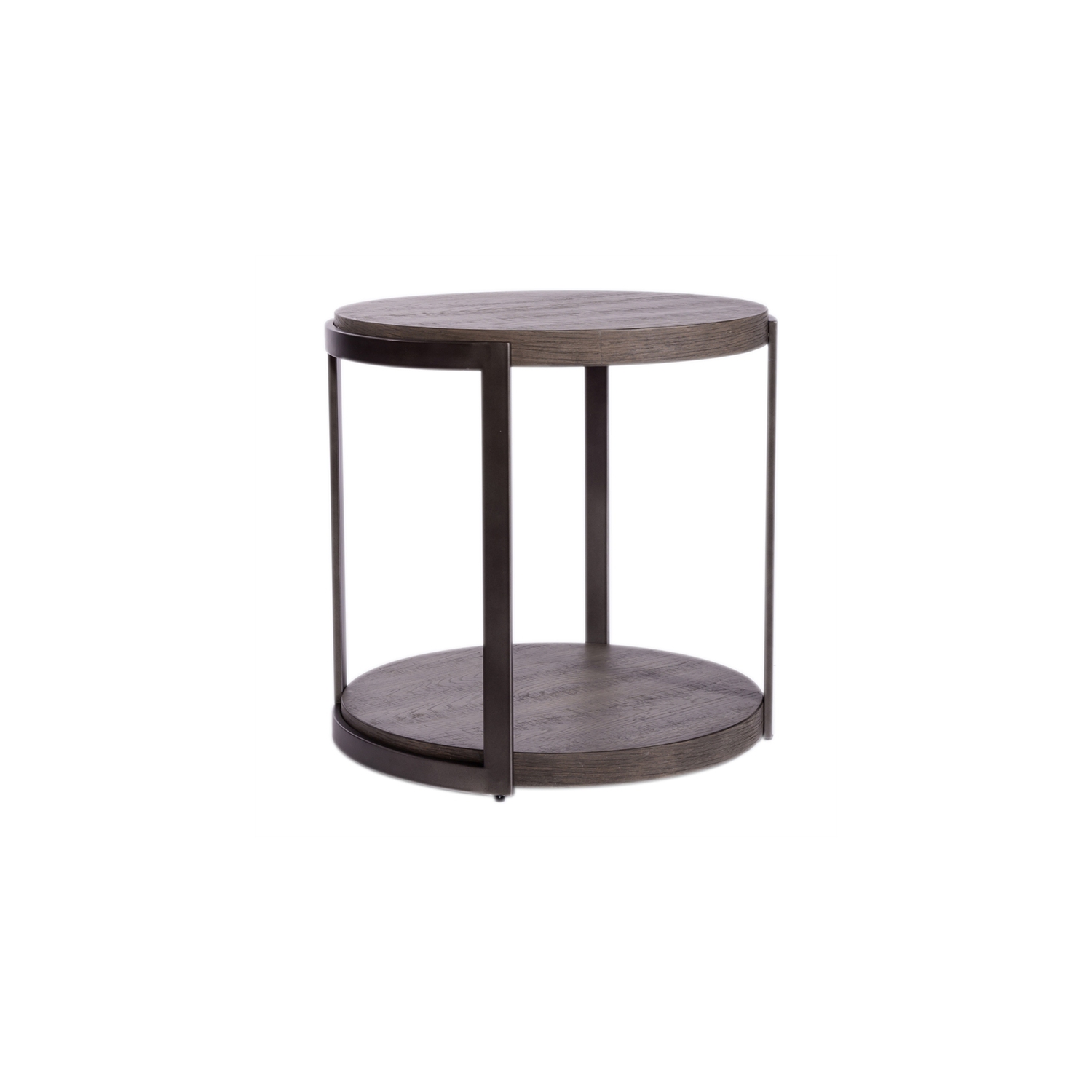 Pemberly Row Modern View Round End Table