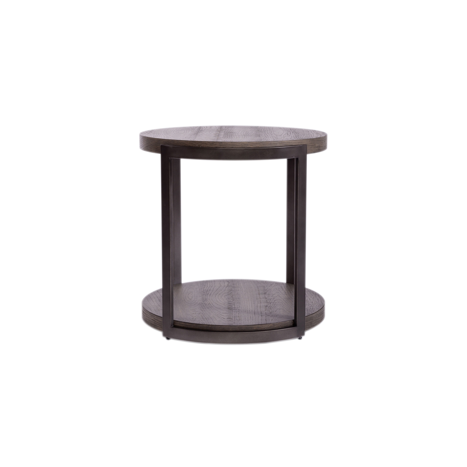 Pemberly Row Modern View Round End Table
