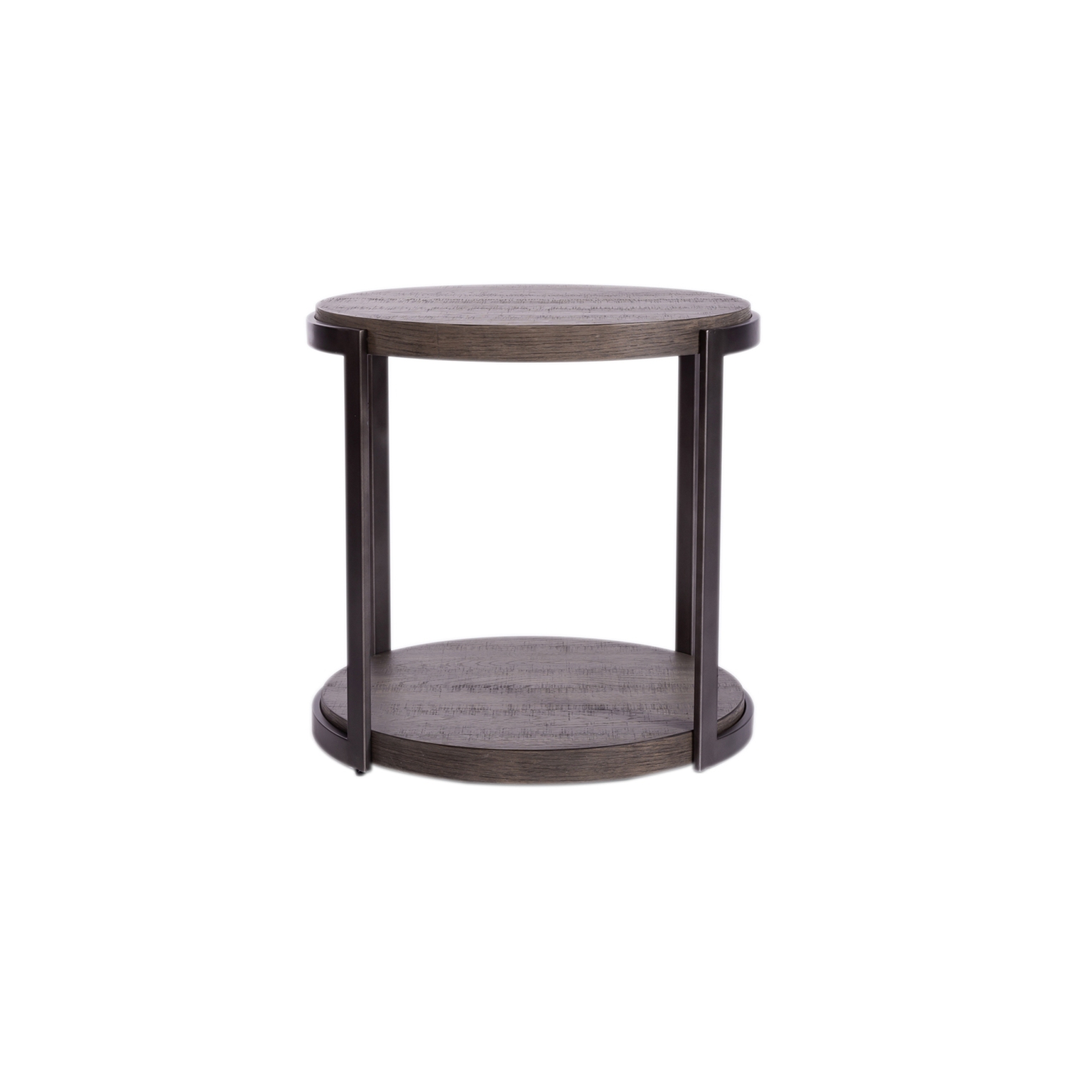 Pemberly Row Modern View Round End Table