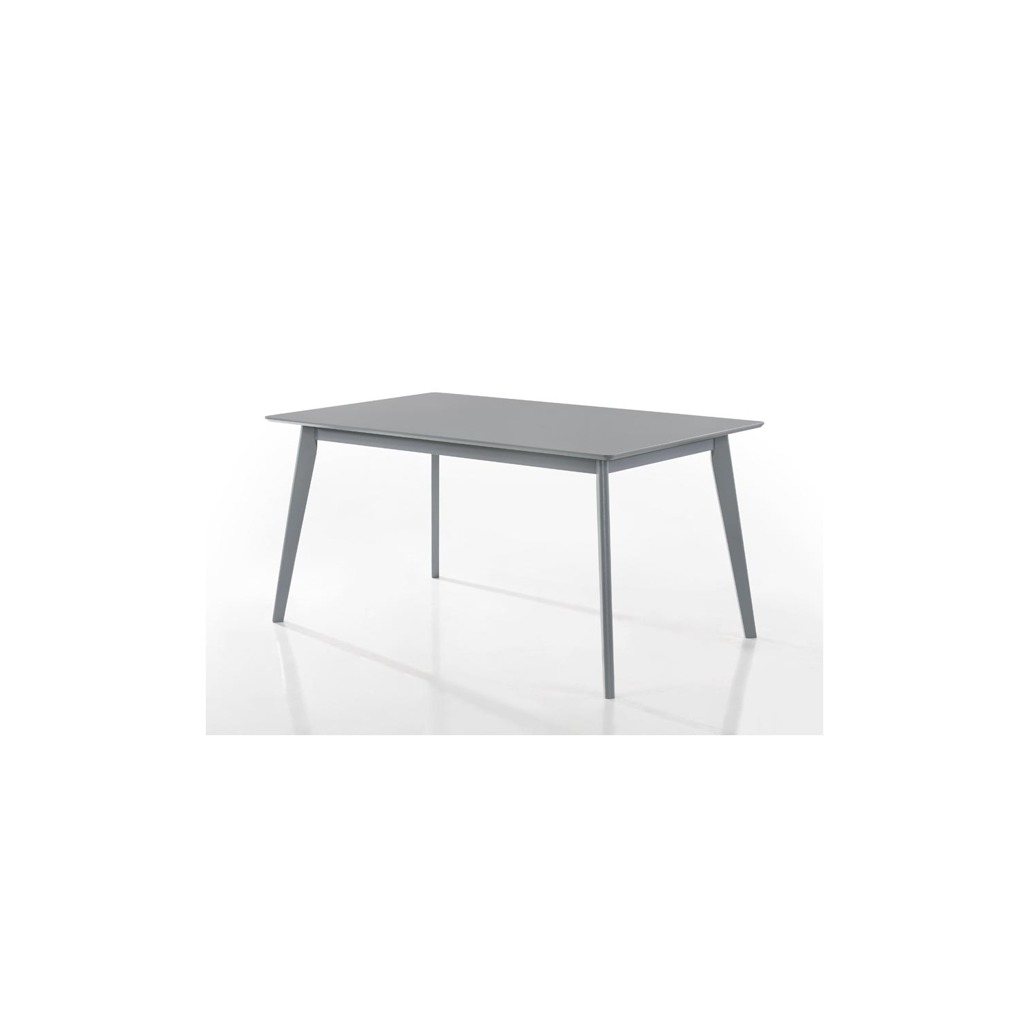 Aerys Tommy Solid wood Dining Table Set with 4 Dining Chairs in Grey