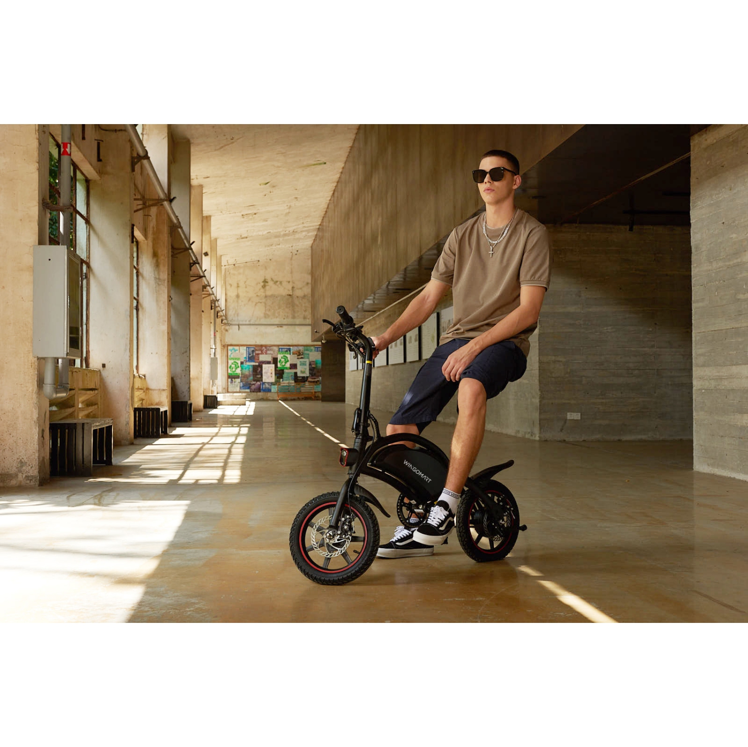 Vélo électrique pour adultes Autonomie de batterie de 14" jusqu'à 50&nbsp;km | Vélo électrique pliant,Vélo électrique de ville | 350&nbsp;W Motor |