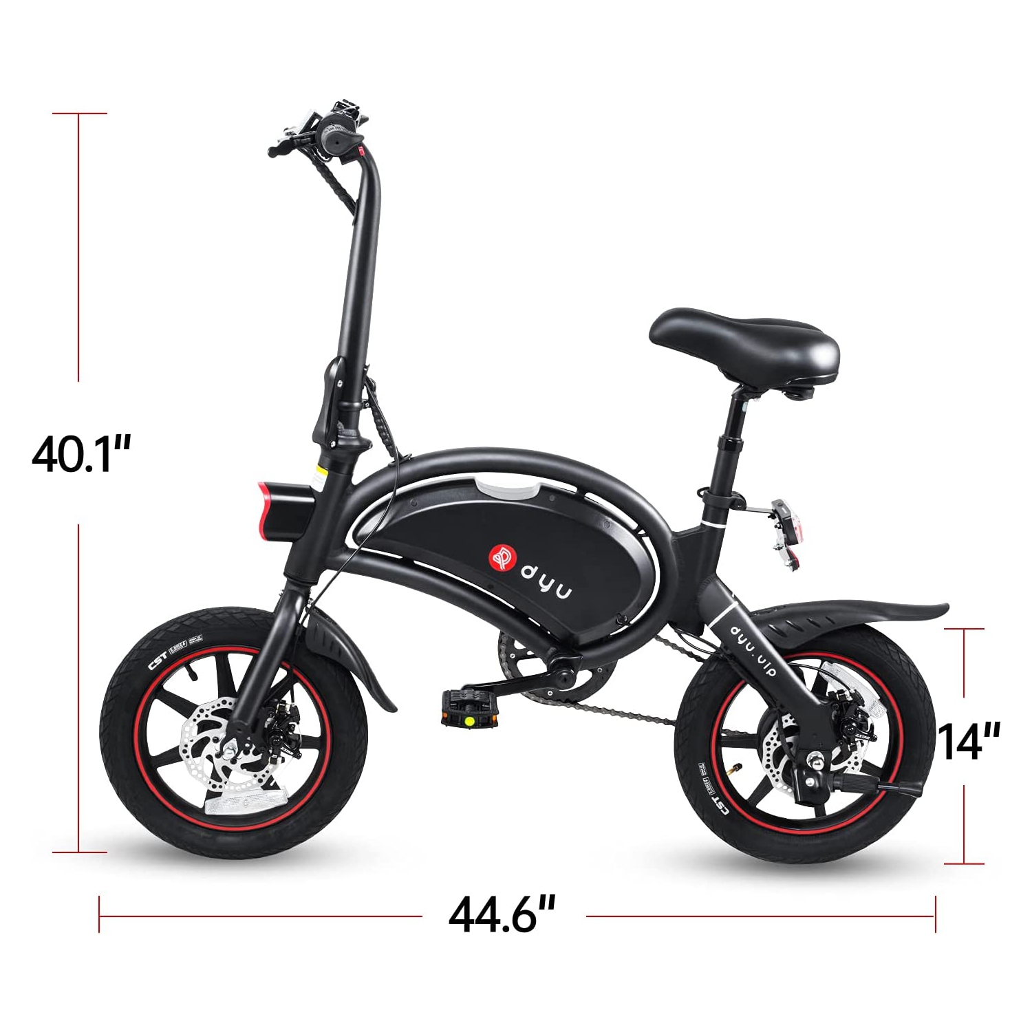 Vélo électrique pour adultes Autonomie de batterie de 14" jusqu'à 50&nbsp;km | Vélo électrique pliant,Vélo électrique de ville | 350&nbsp;W Motor |