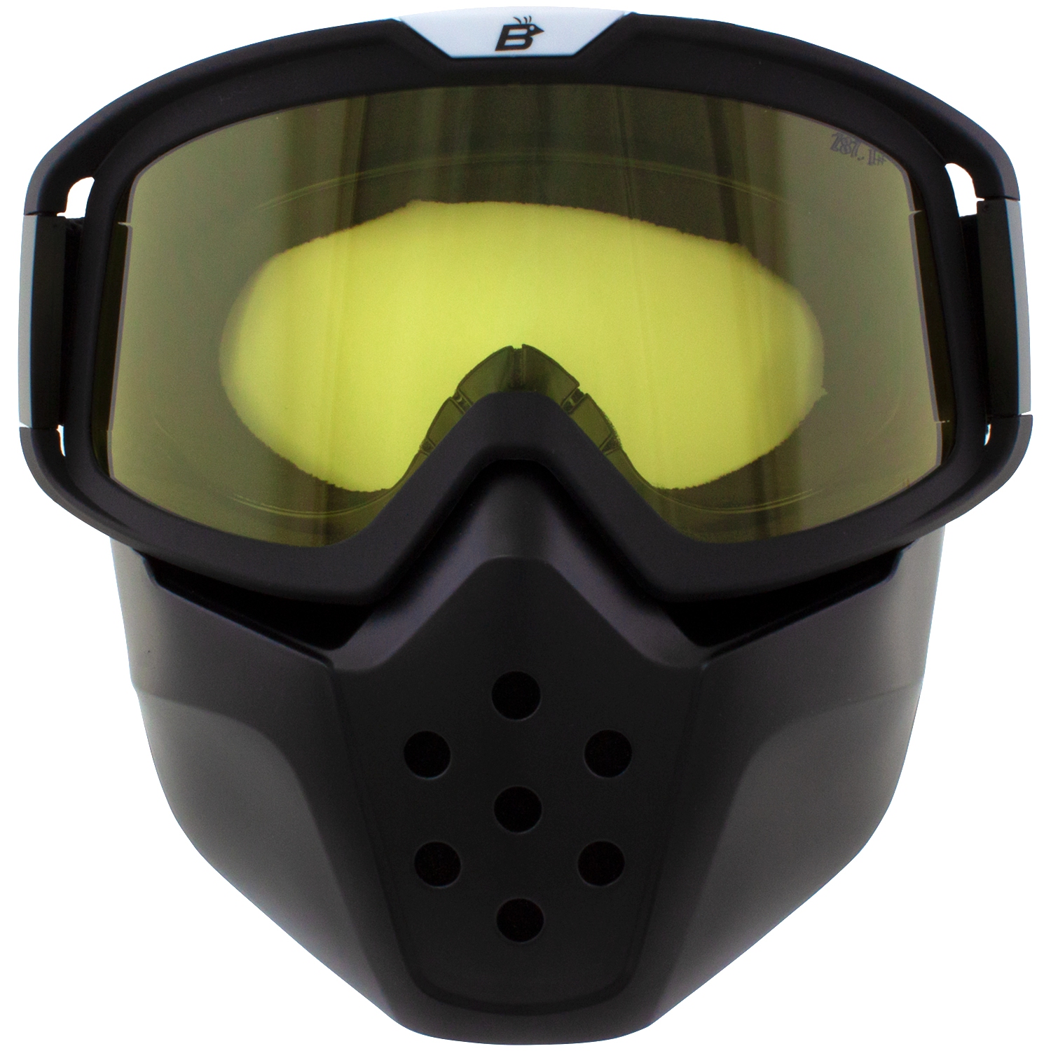Birdz Pelican Black Fitover Padded Atv Motorcycle Goggle With Face