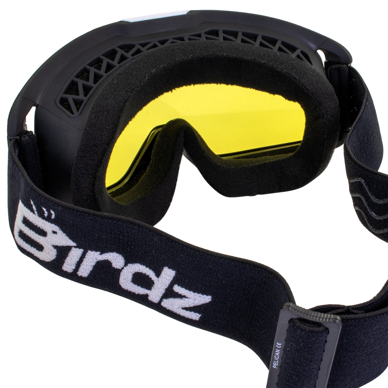Birdz Pelican Black Fitover Padded Atv Motorcycle Goggle With Face