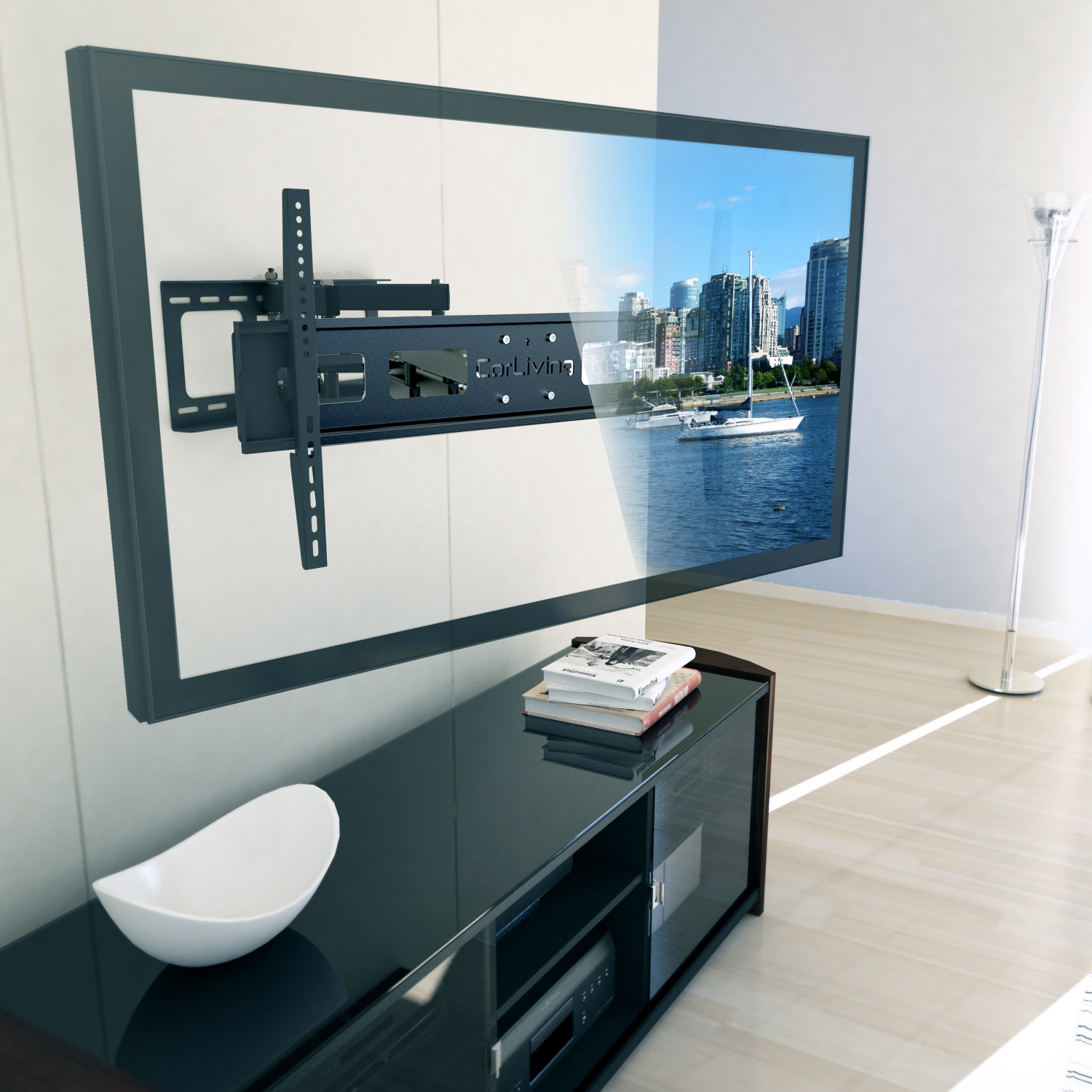 CorLiving Full-Motion Wall Mount for 40" - 80" TVs