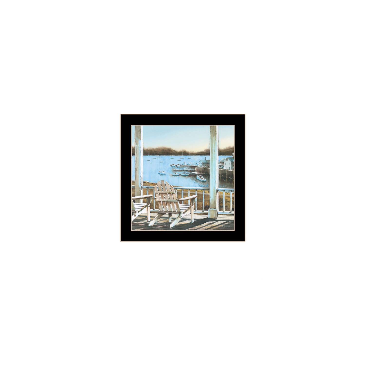 Harbor View by John Rossini Print Wall Art Wood Multi-Color - Ready to Hang