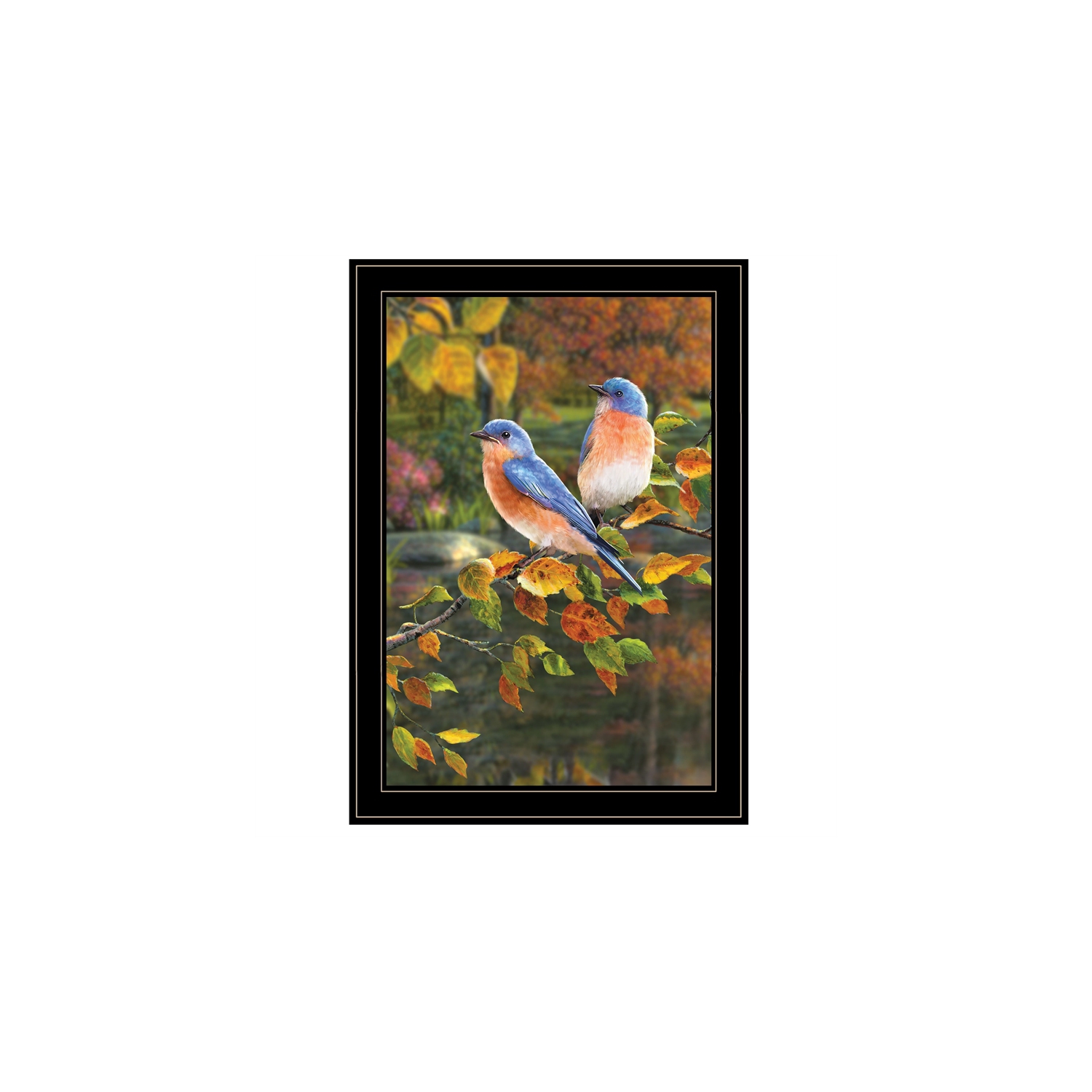 Bluebirds by Kim Norlien Print Wall Art Wood Multi-Color - Ready to Hang