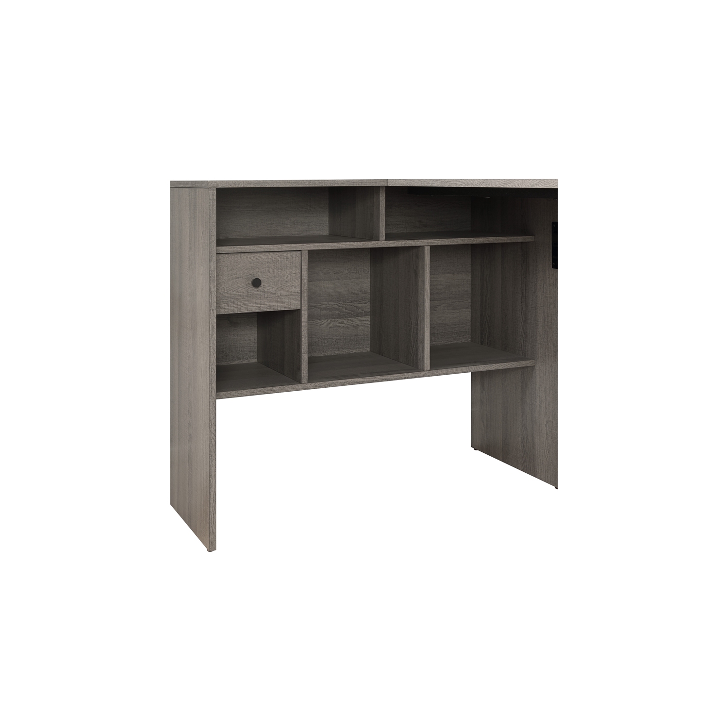 Hagney Lane L-Shape Desk in Farm Oak Gray Finish