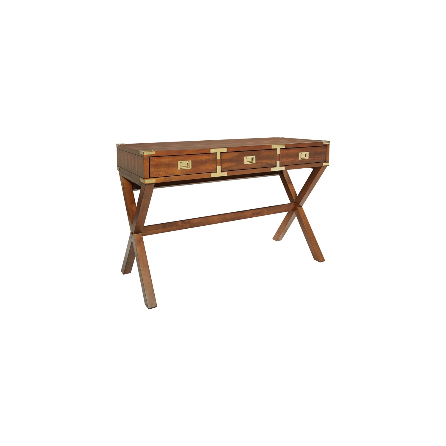 Bureau Wellington de 46 po avec fini brun blé grillé Power