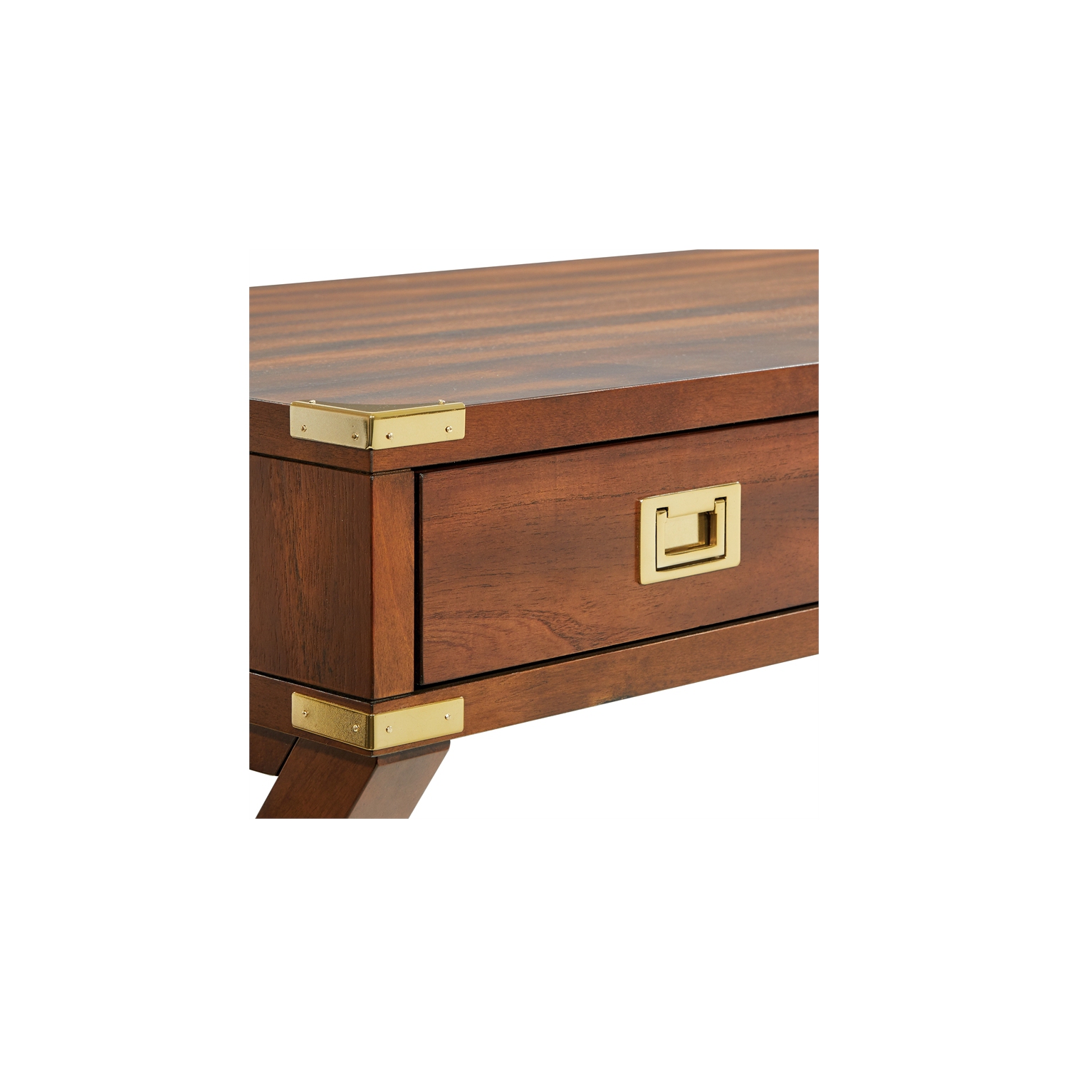 Bureau Wellington de 46 po avec fini brun blé grillé Power