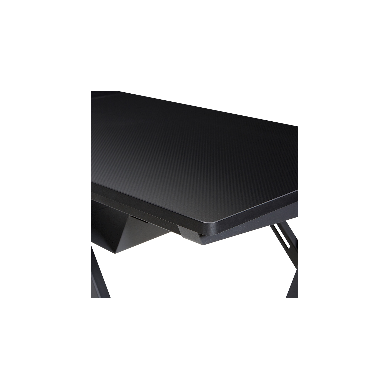Avatar BattleStation – Bureau de jeu en L avec dessus carbone et pattes noir mat