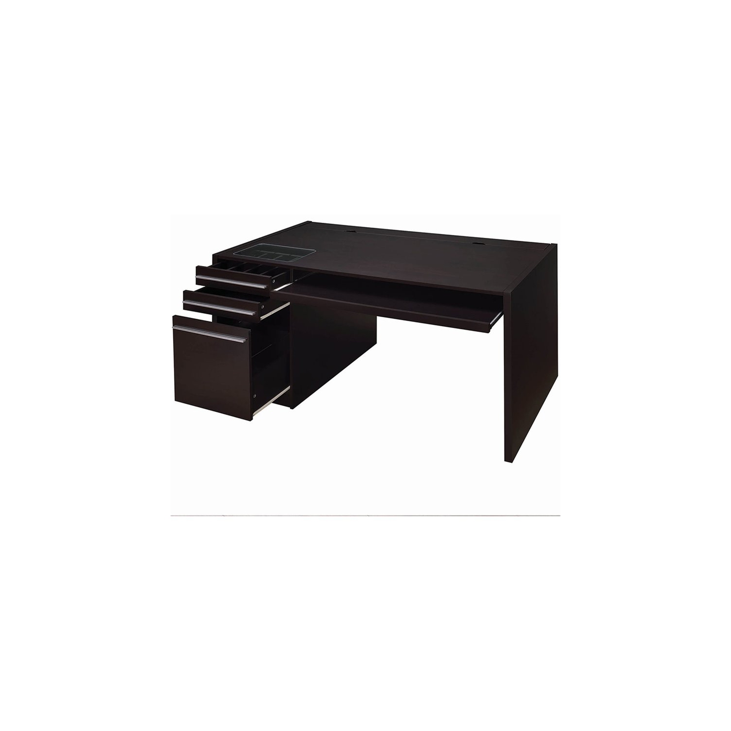 Stonecroft Furniture Connect It Computer Desk in Cappuccino