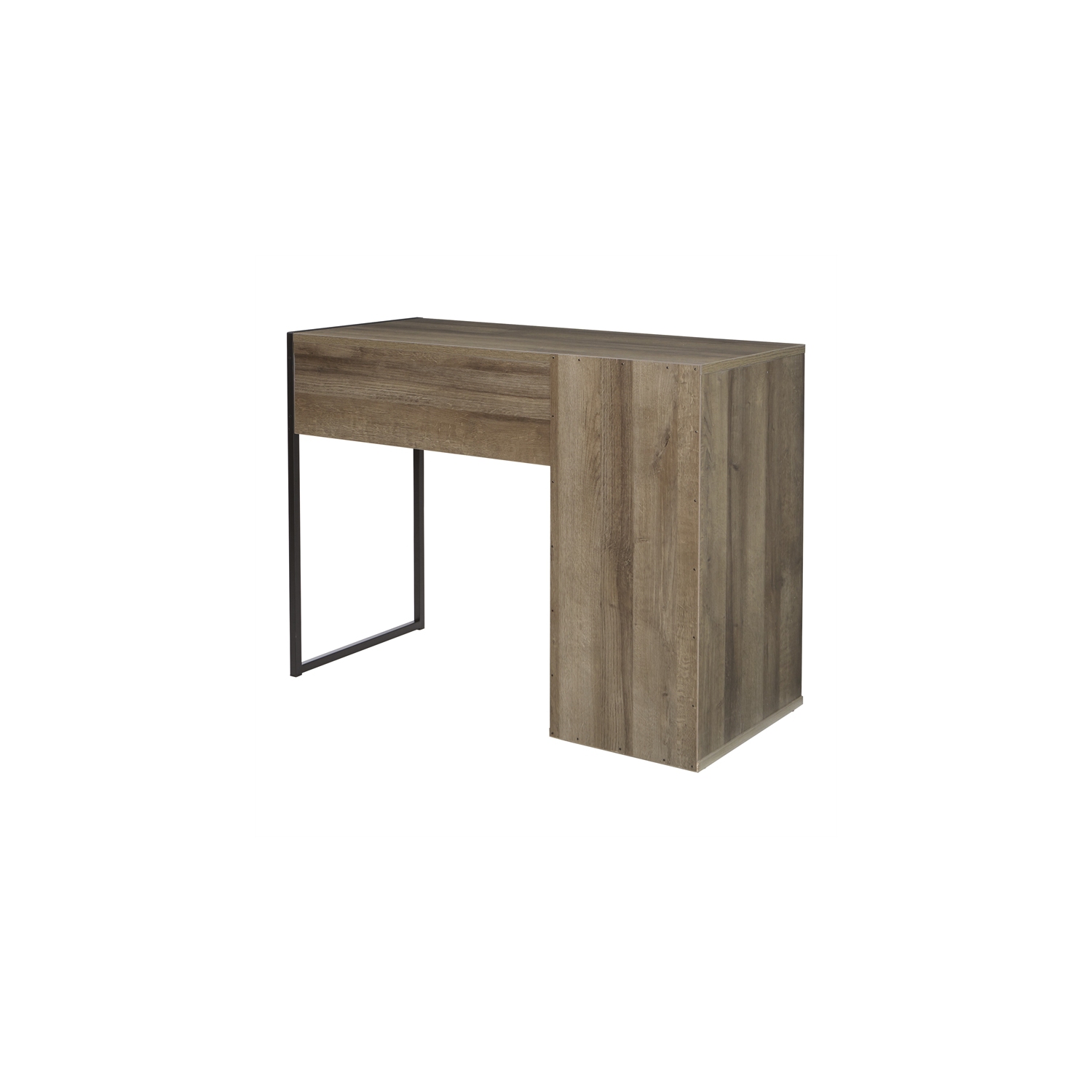 Ravel 40"W Desk in Engineered Wood Gray Oak Finish by OSP Home Furnishings