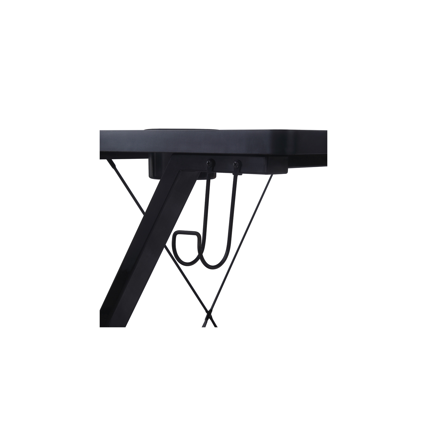 Bureau de jeu noir et carbone Checkpoint Ghost BattleStation avec DEL RVB