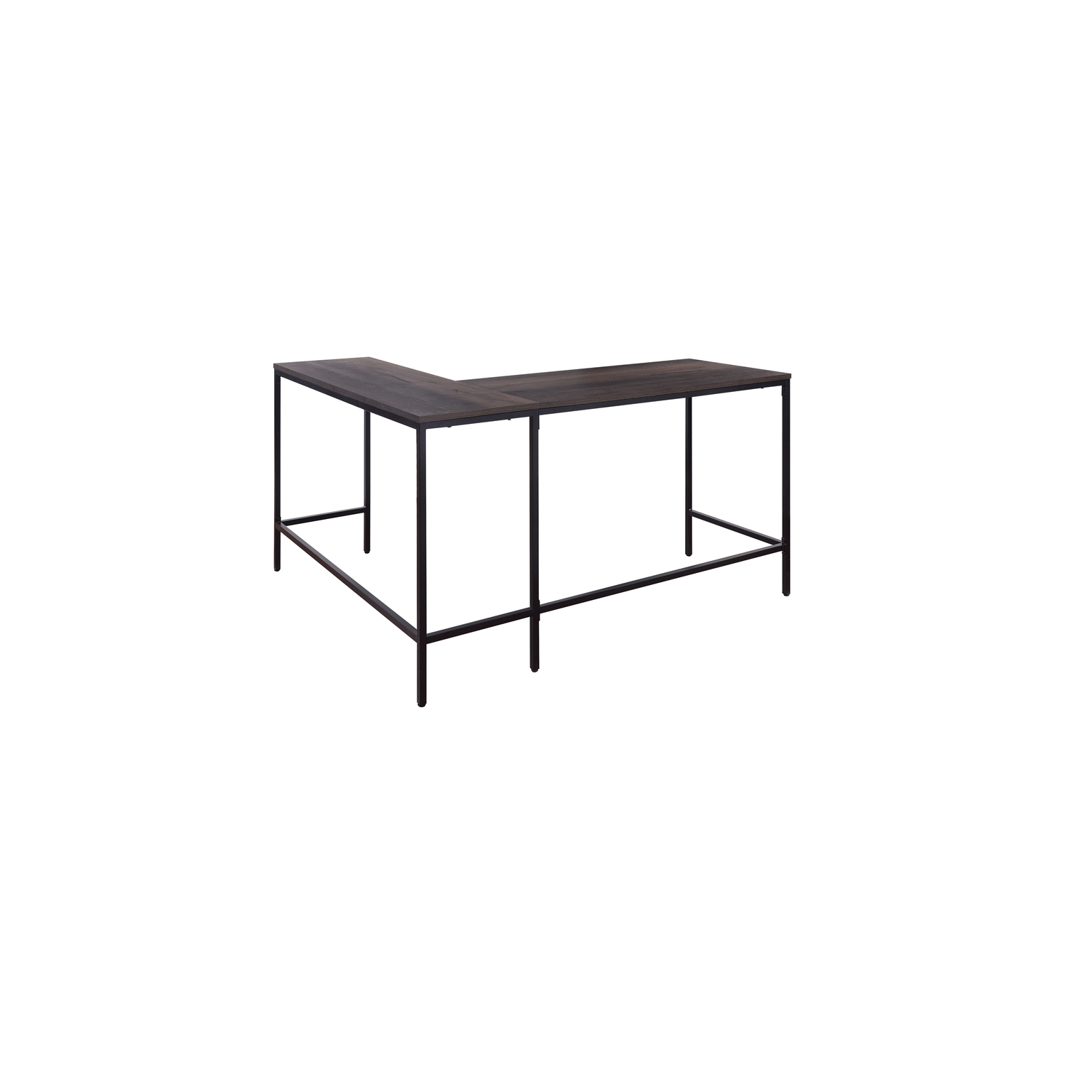 Contempo L-shaped Desk in Ozark Ash Brown finish