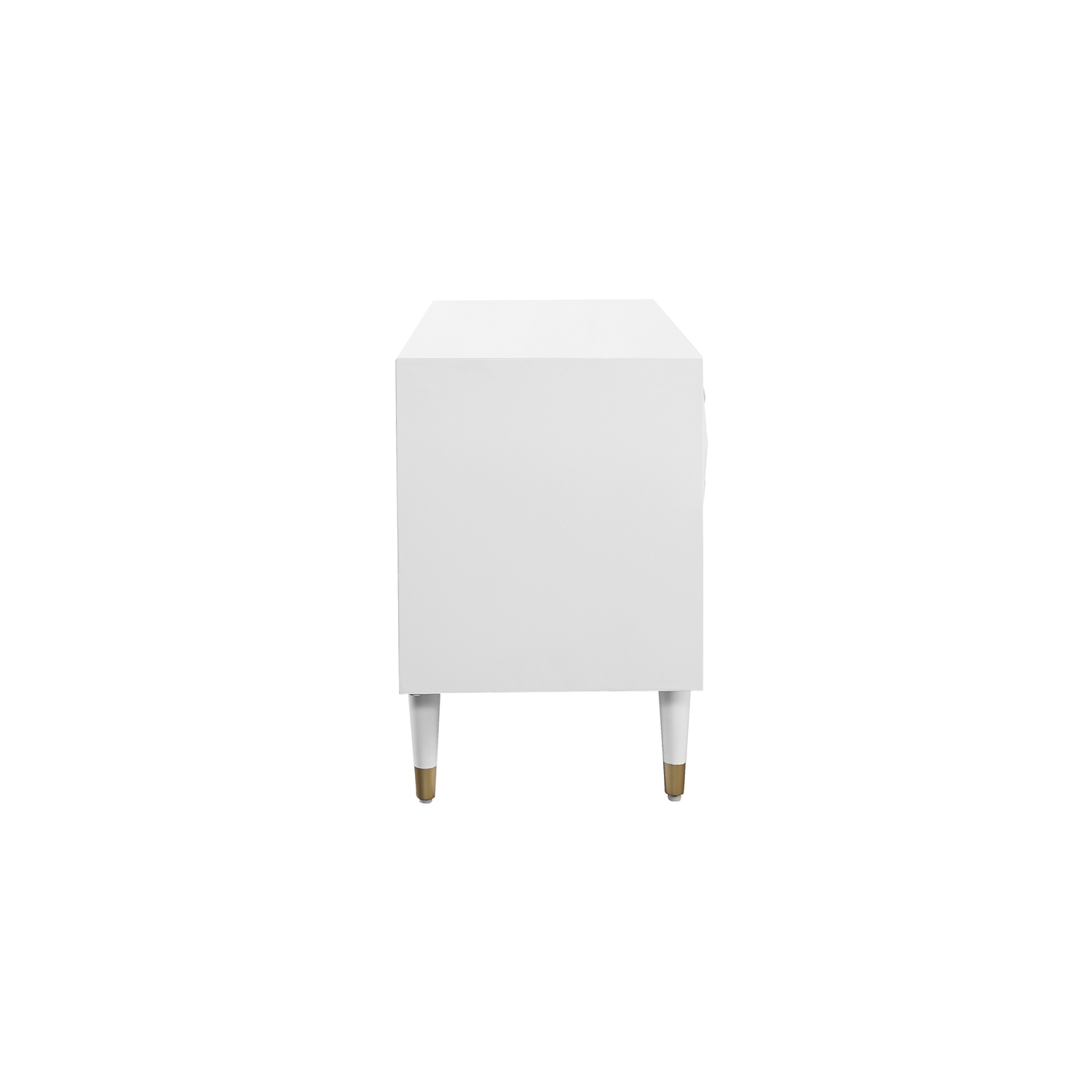 Riverbay Furniture 2 Drawer Geo Texture Nightstand in White