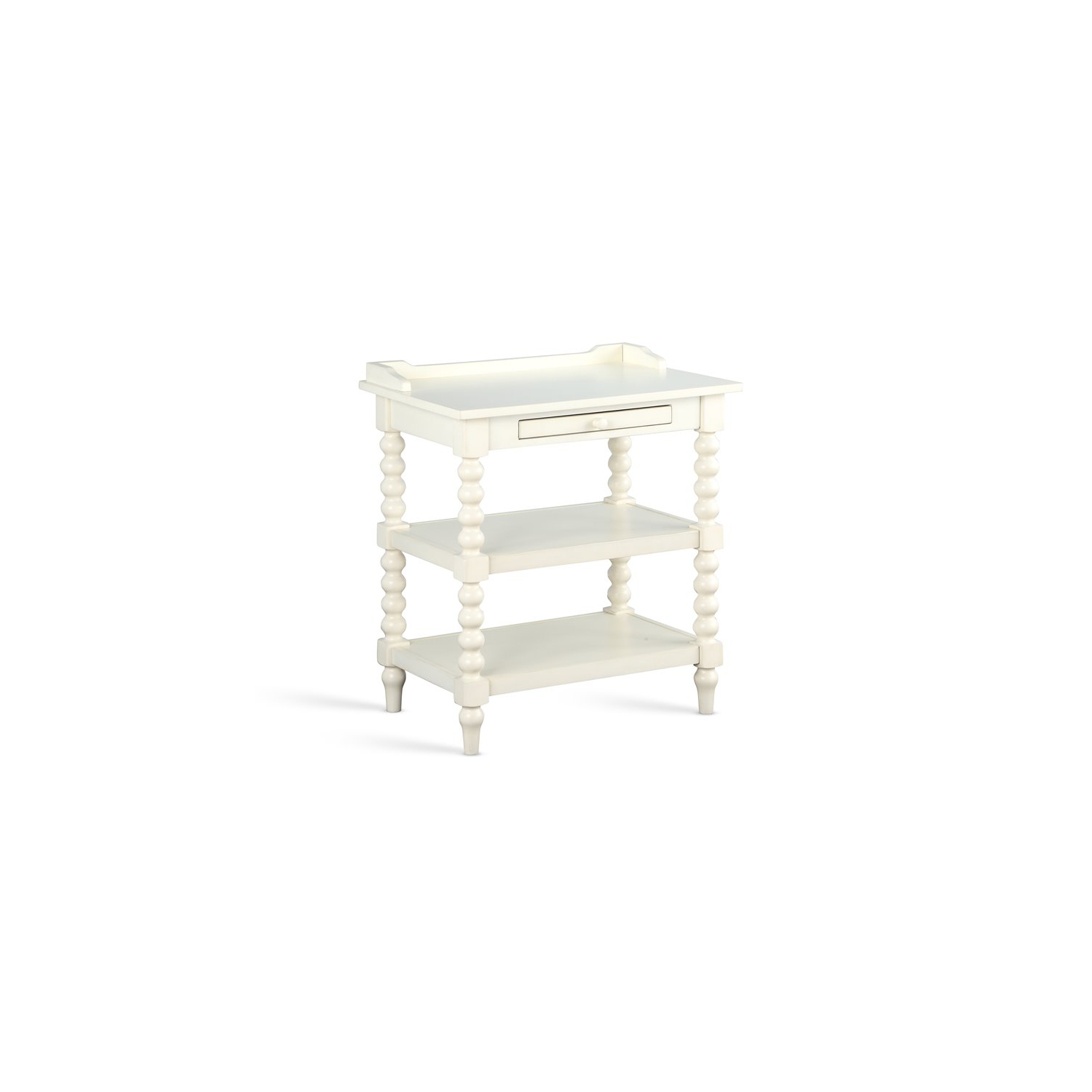 Averly Antique White Wood Nightstand