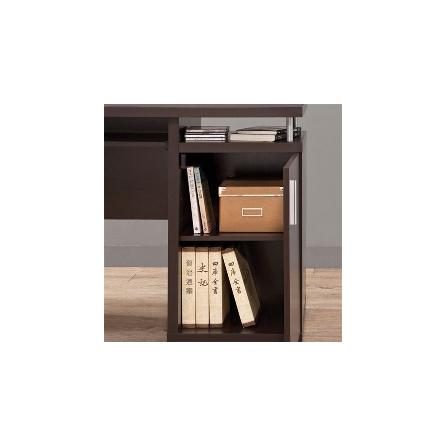 Stonecroft Furniture 2 Drawer Computer Desk in Cappuccino