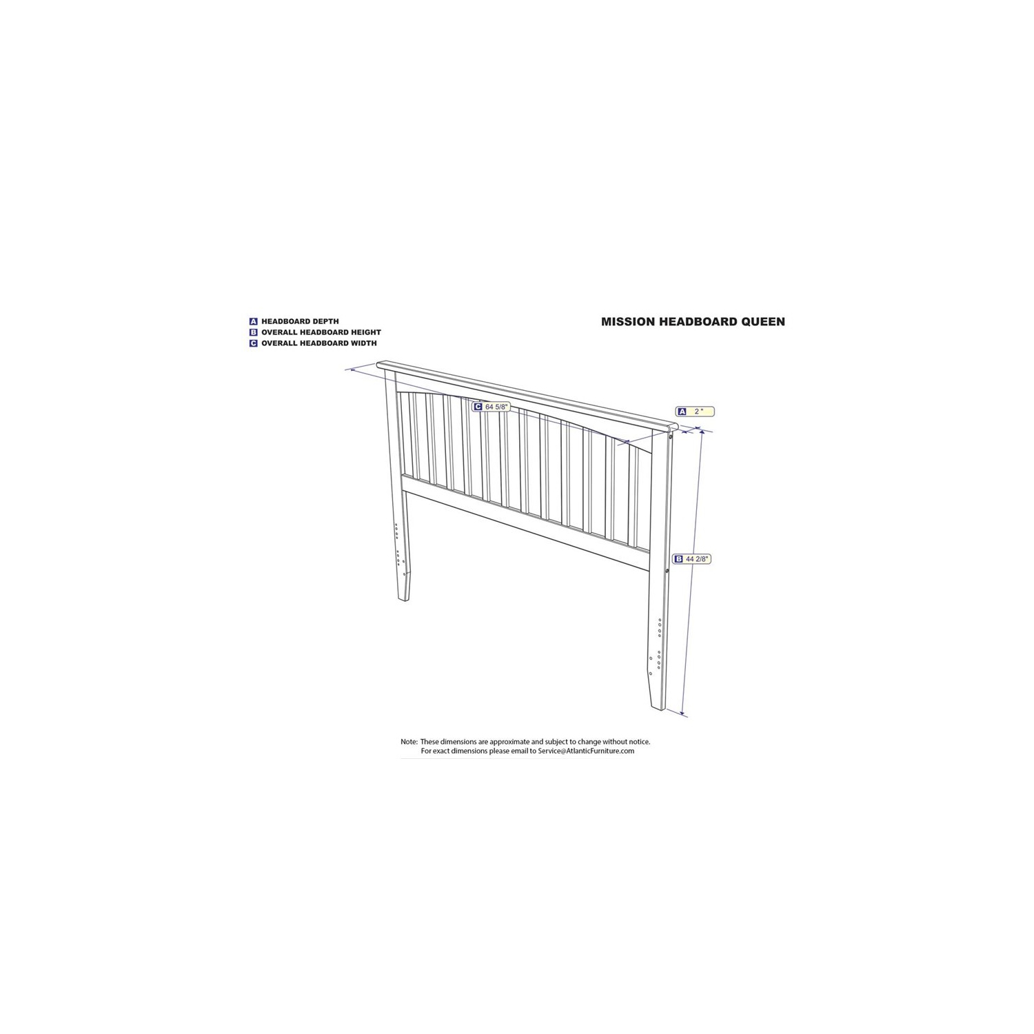 Leo & Lacey Queen Spindle Headboard in Walnut