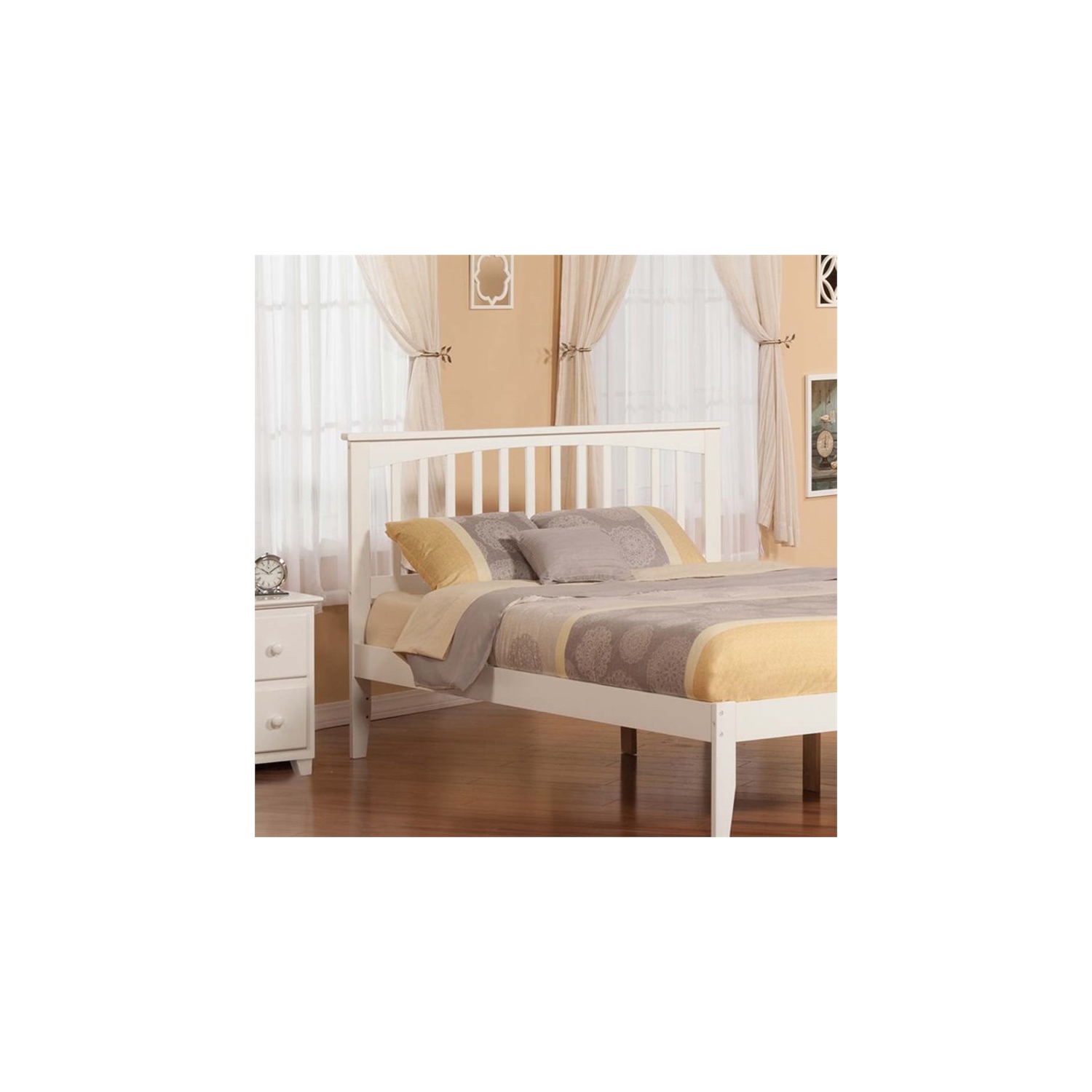 Leo & Lacey Queen Spindle Headboard in White