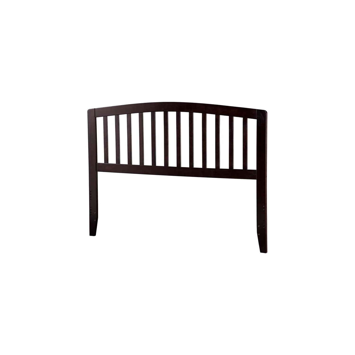 Tête de lit avec barreaux Leo et Lacey pour grand lit, espresso