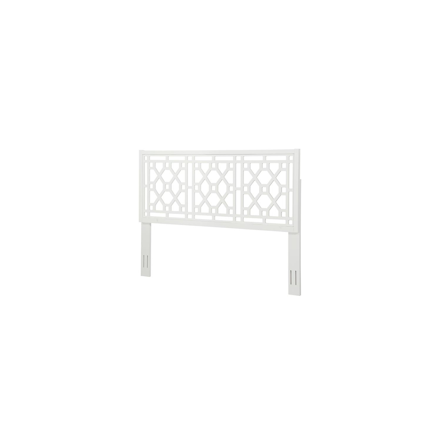 Thomas Chippendale White Wood Headboard - King