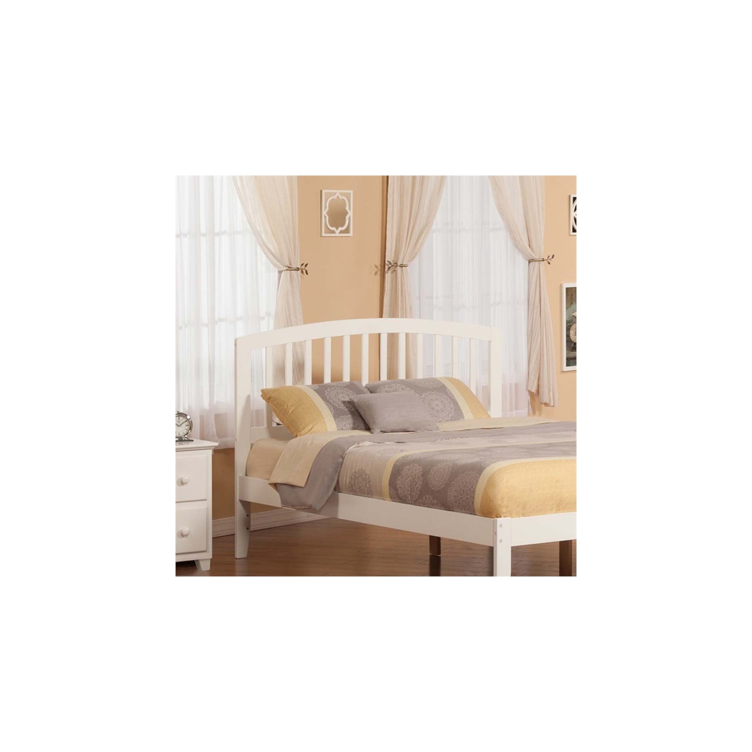 Leo & Lacey Queen Spindle Headboard in White