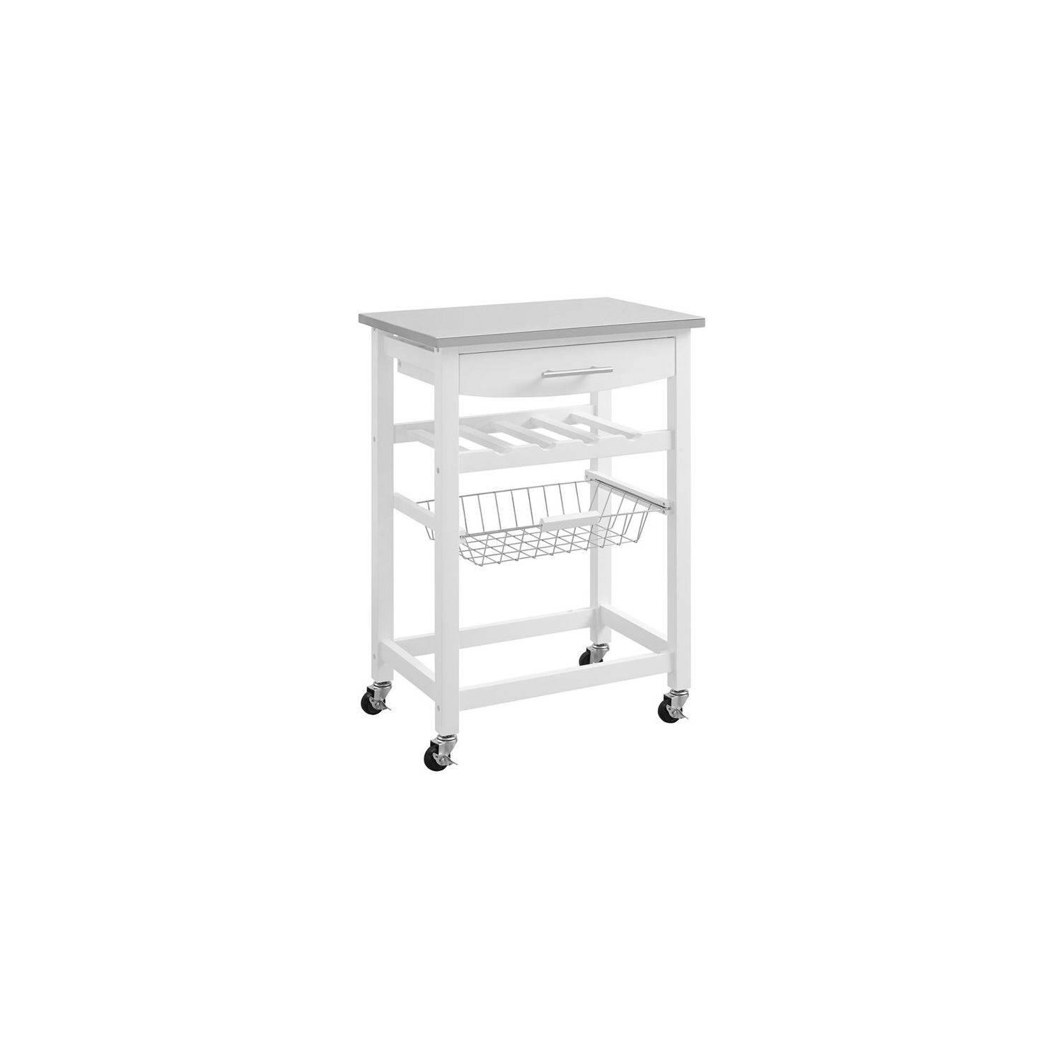 Riverbay Furniture Kitchen Cart in White