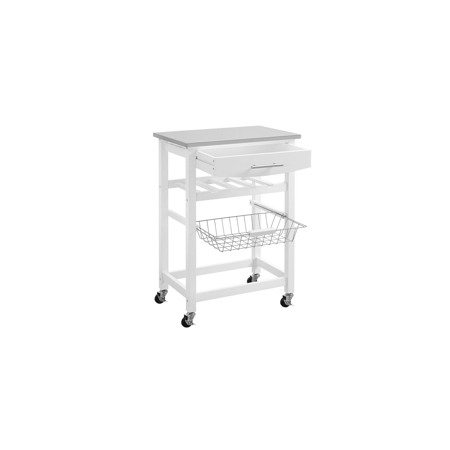 Riverbay Furniture Kitchen Cart in White