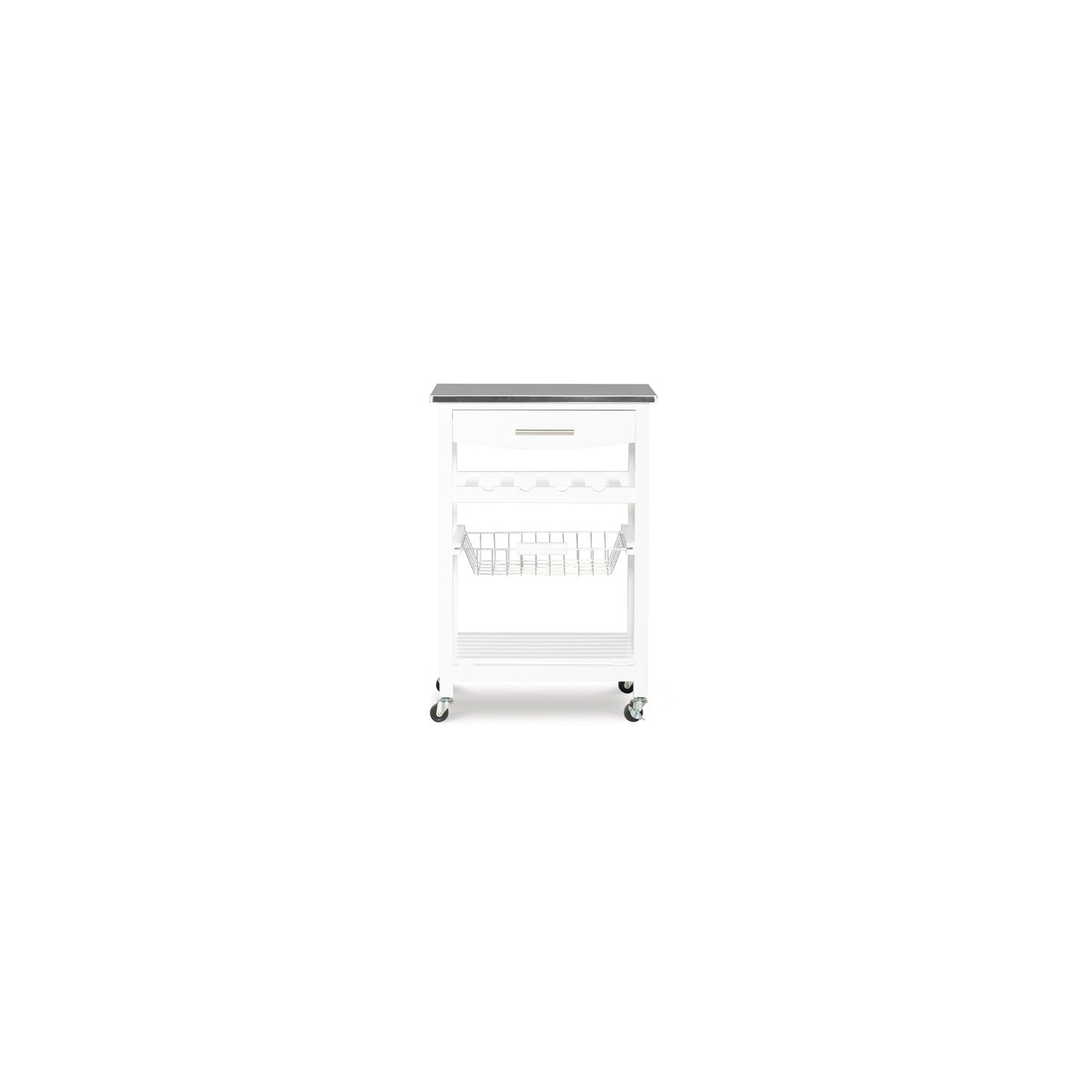 Riverbay Furniture Kitchen Cart in White