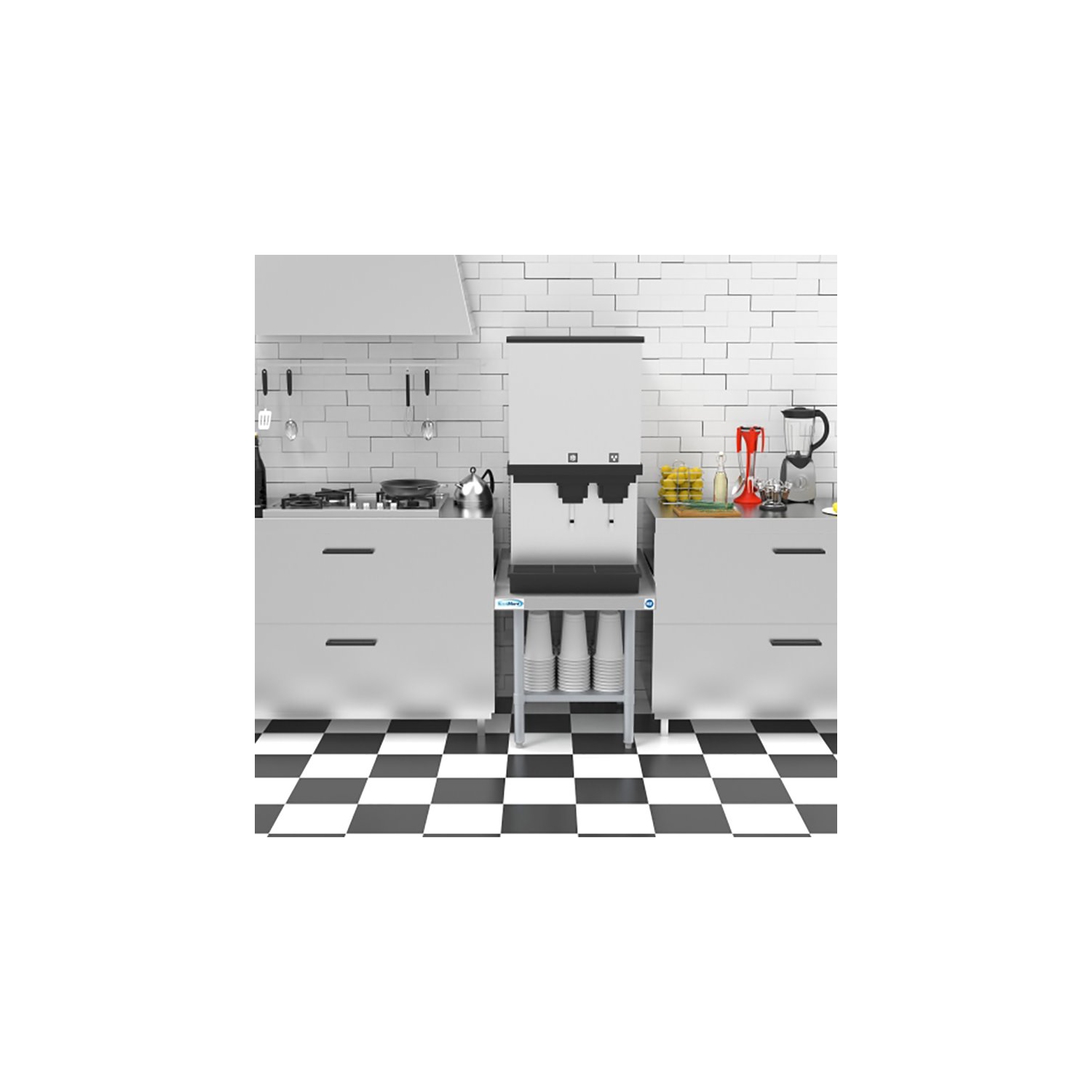 Koolmore 30x24 Heavy Duty 16-Gauge Stainless Steel Equipment Stand in Silver