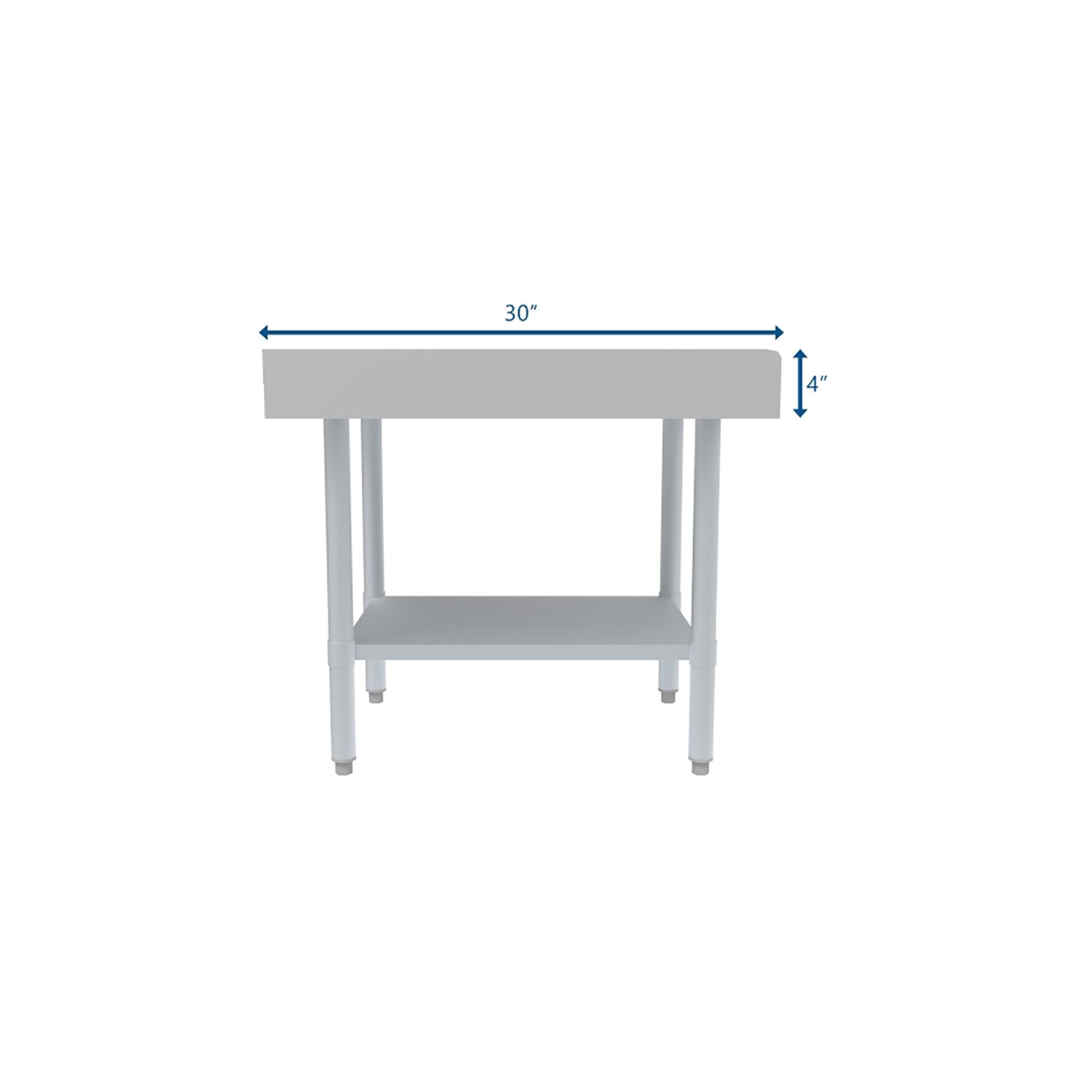 Koolmore 30x24 Heavy Duty 16-Gauge Stainless Steel Equipment Stand in Silver
