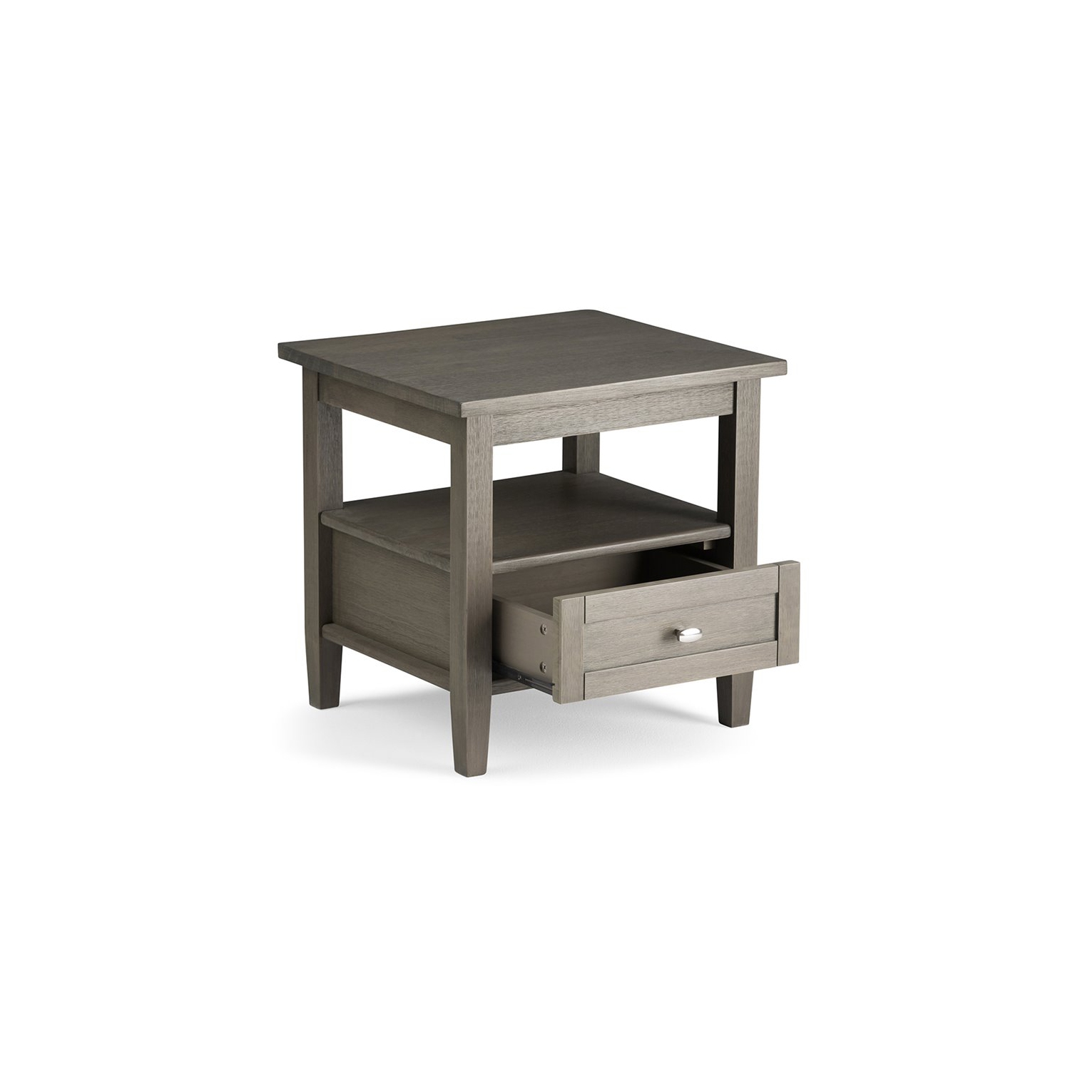 Atlin Designs End Table in Farmhouse Gray
