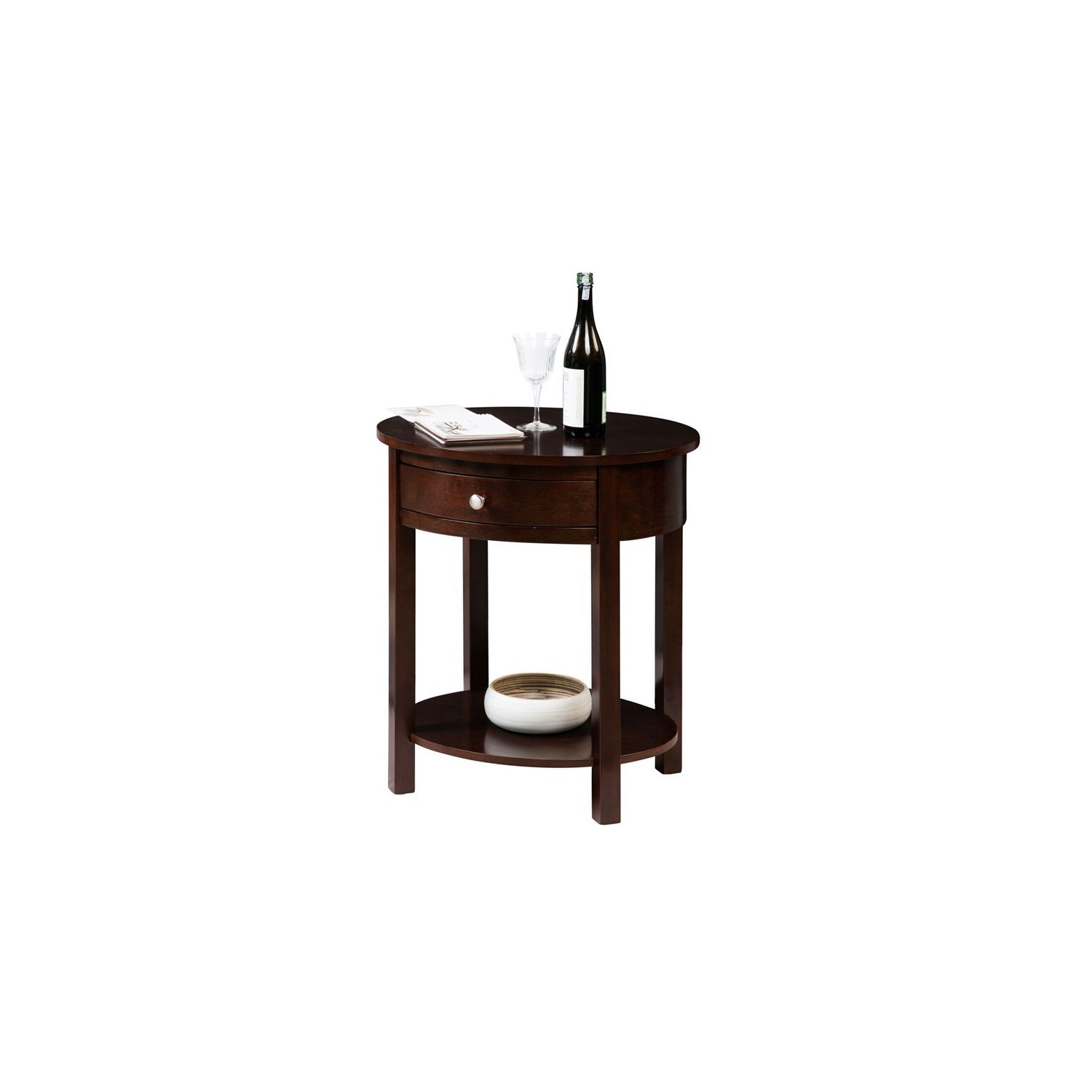 Convenience Concepts Classic Accents Cypress End Table in Espresso Wood Finish