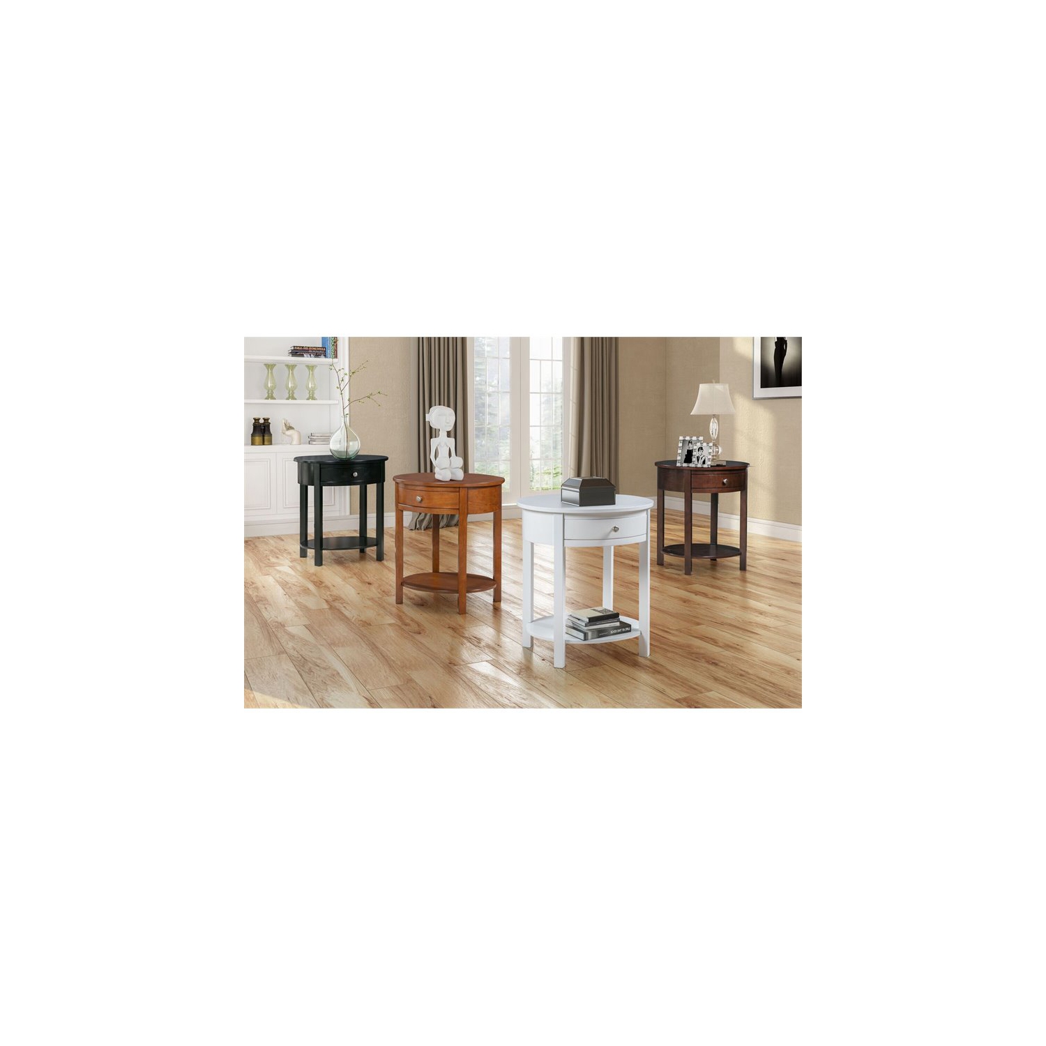 Convenience Concepts Classic Accents Cypress End Table in Espresso Wood Finish