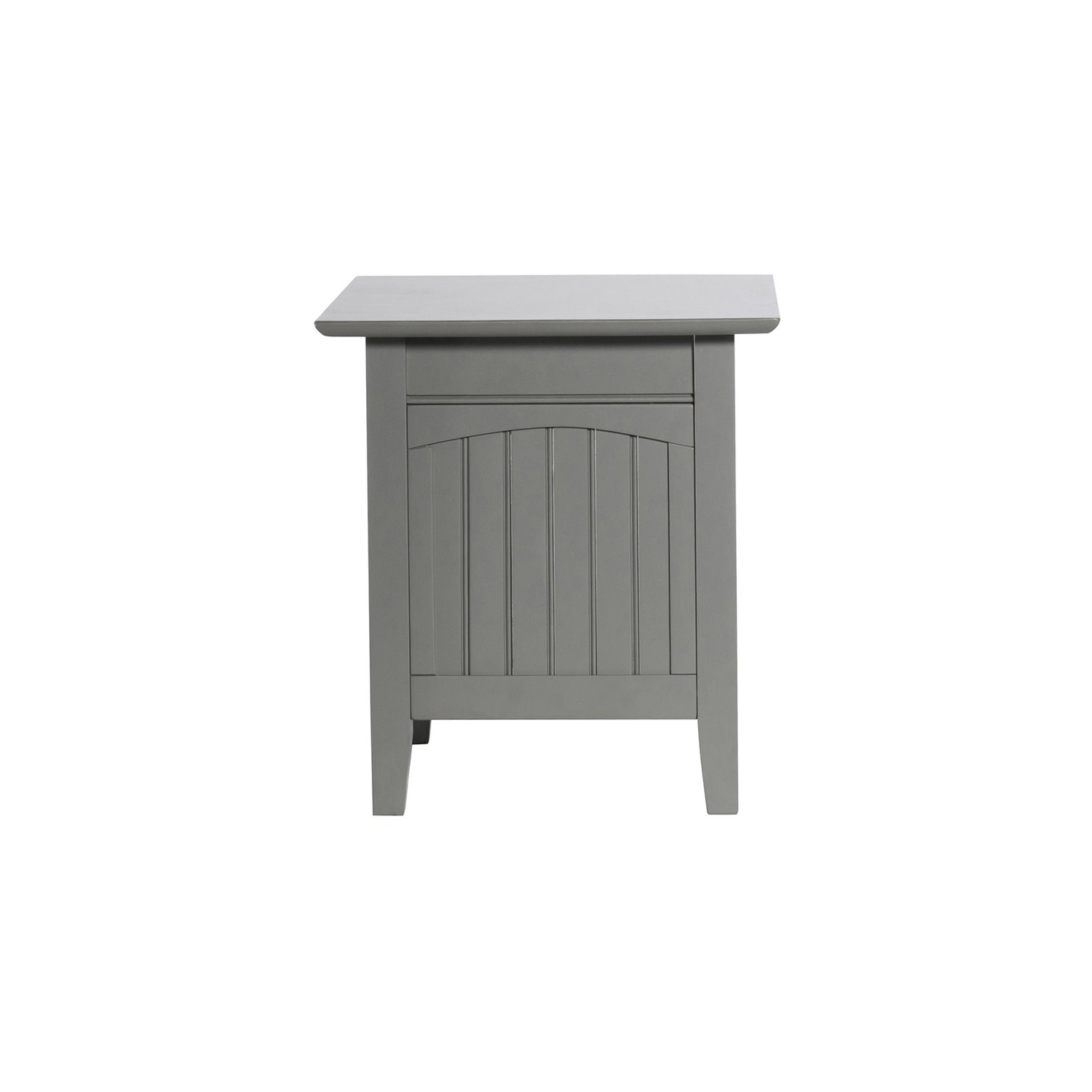 Leo & Lacey End Table with Charger in Grey