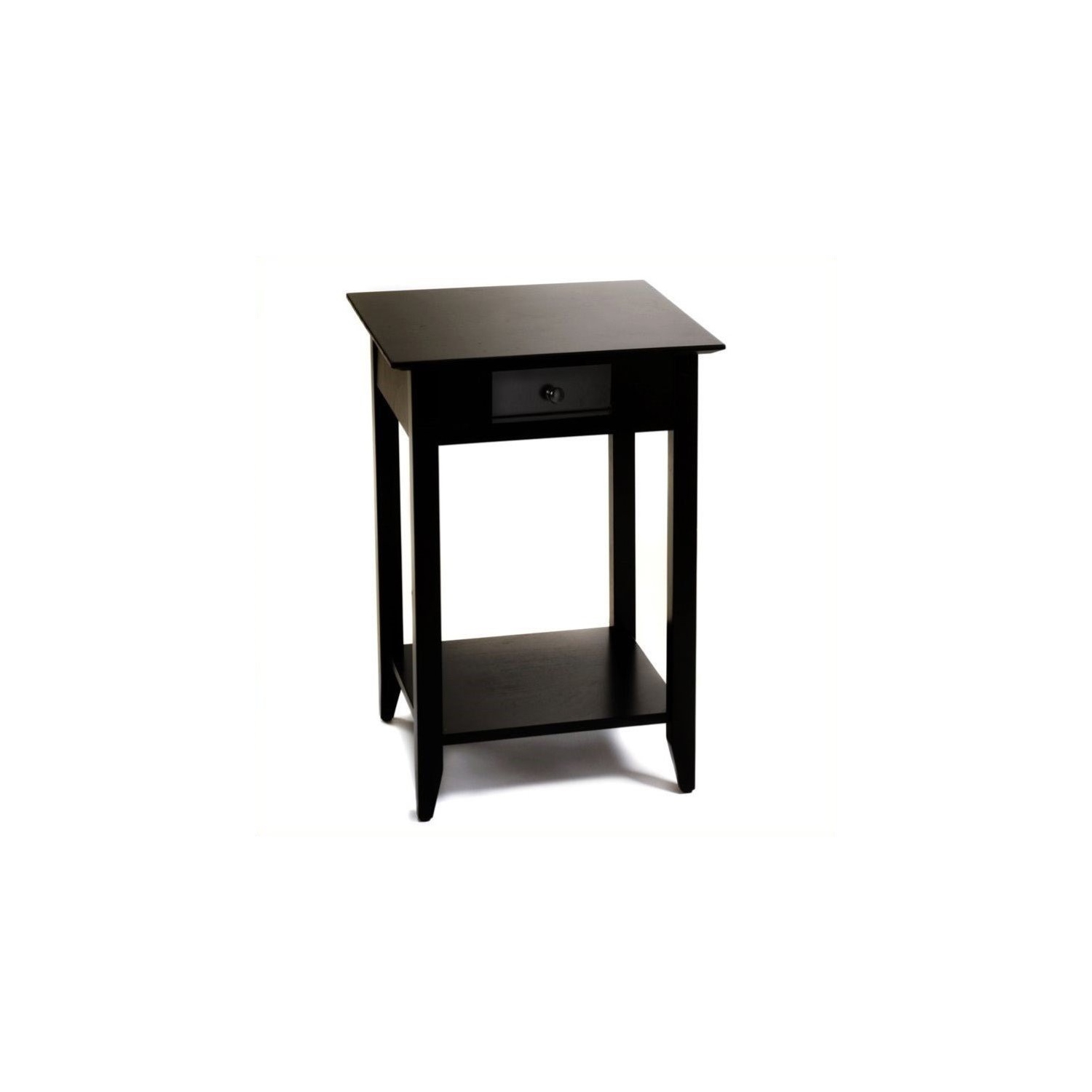 Ensemble 3 pièces avec table de salon, table d’entrée et 2 tables de bout noires