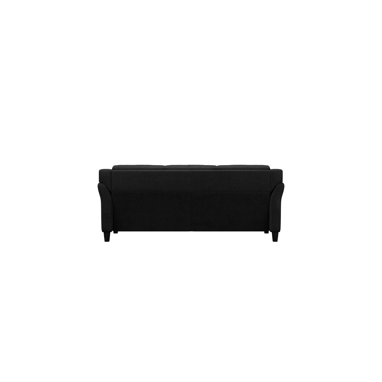 Home Square – Ensemble transitionnel 2 pièces avec sofa et causeuse, noir