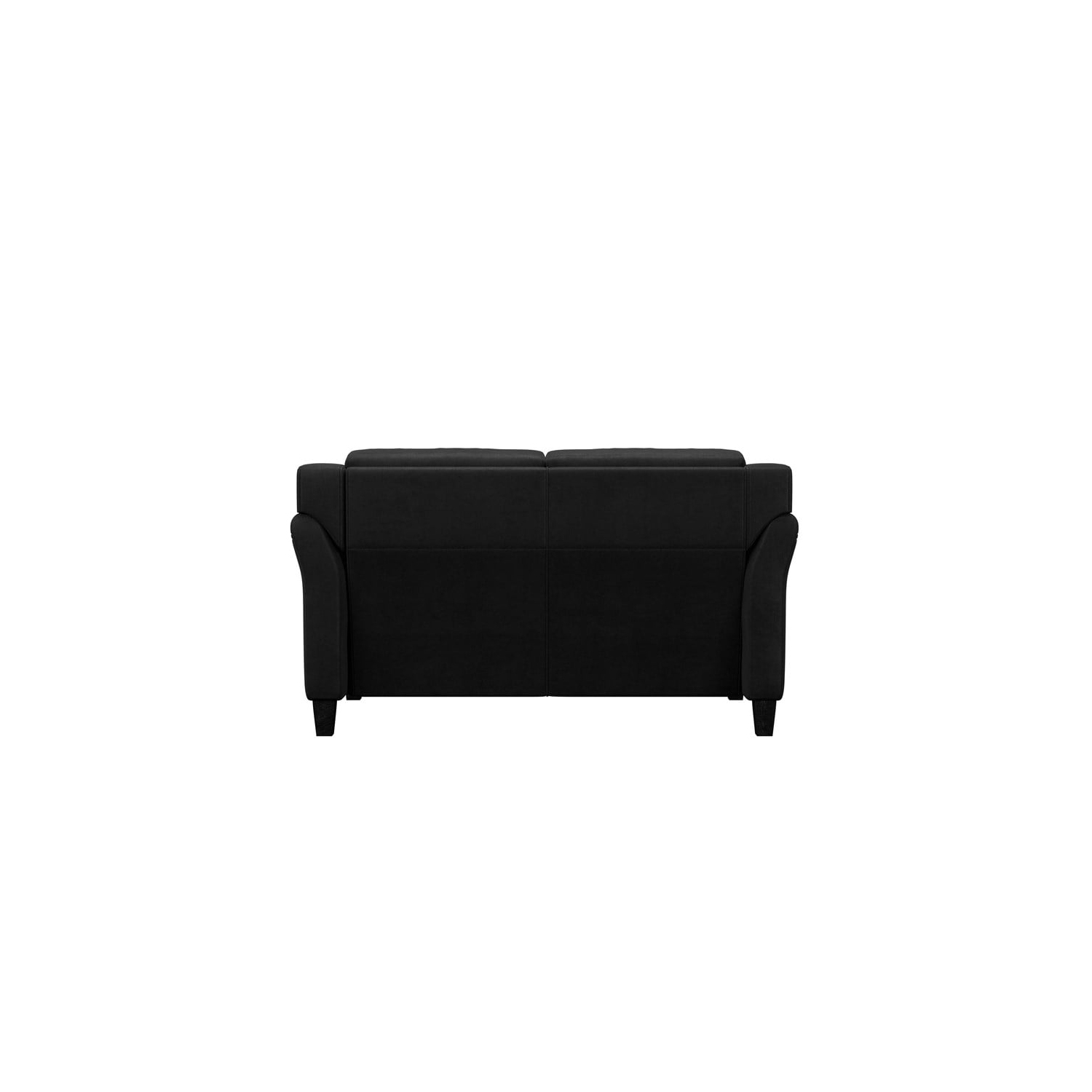 Home Square – Ensemble transitionnel 2 pièces avec sofa et causeuse, noir