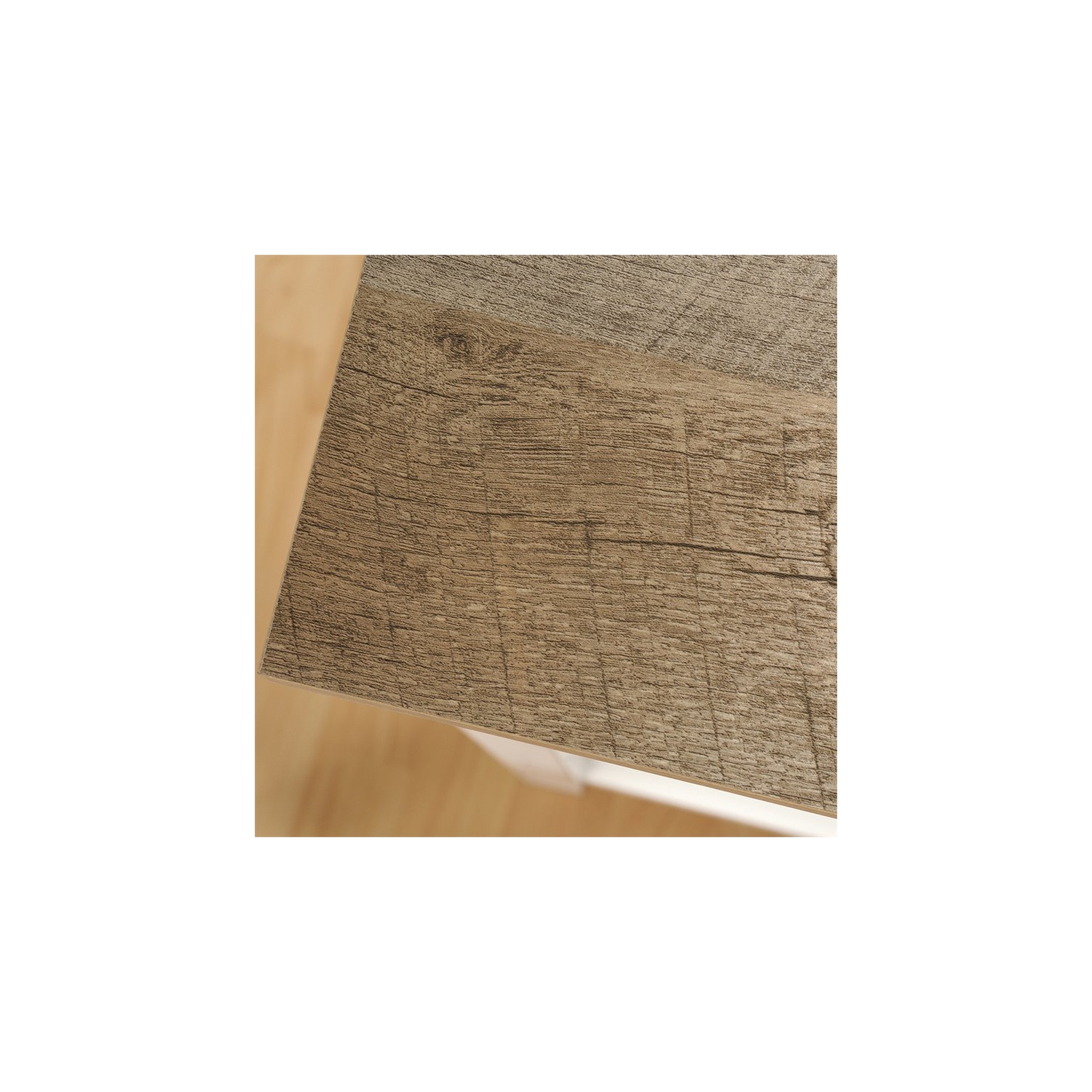 Ensemble 2 pièces pour chambre avec commode et coffre en blanc doux